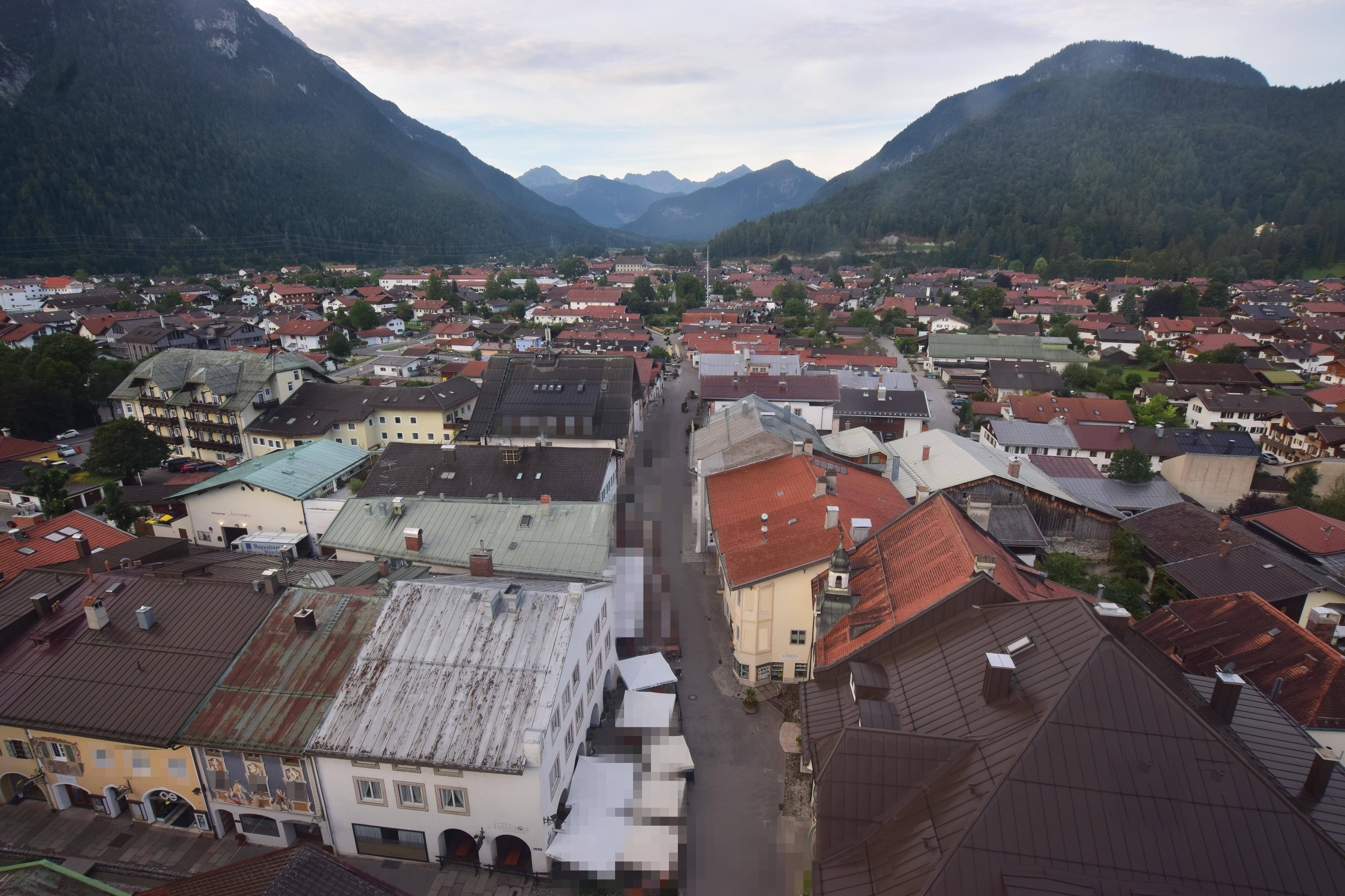 Archiv Foto Webcam Karwendel Mittenwald - Kirche