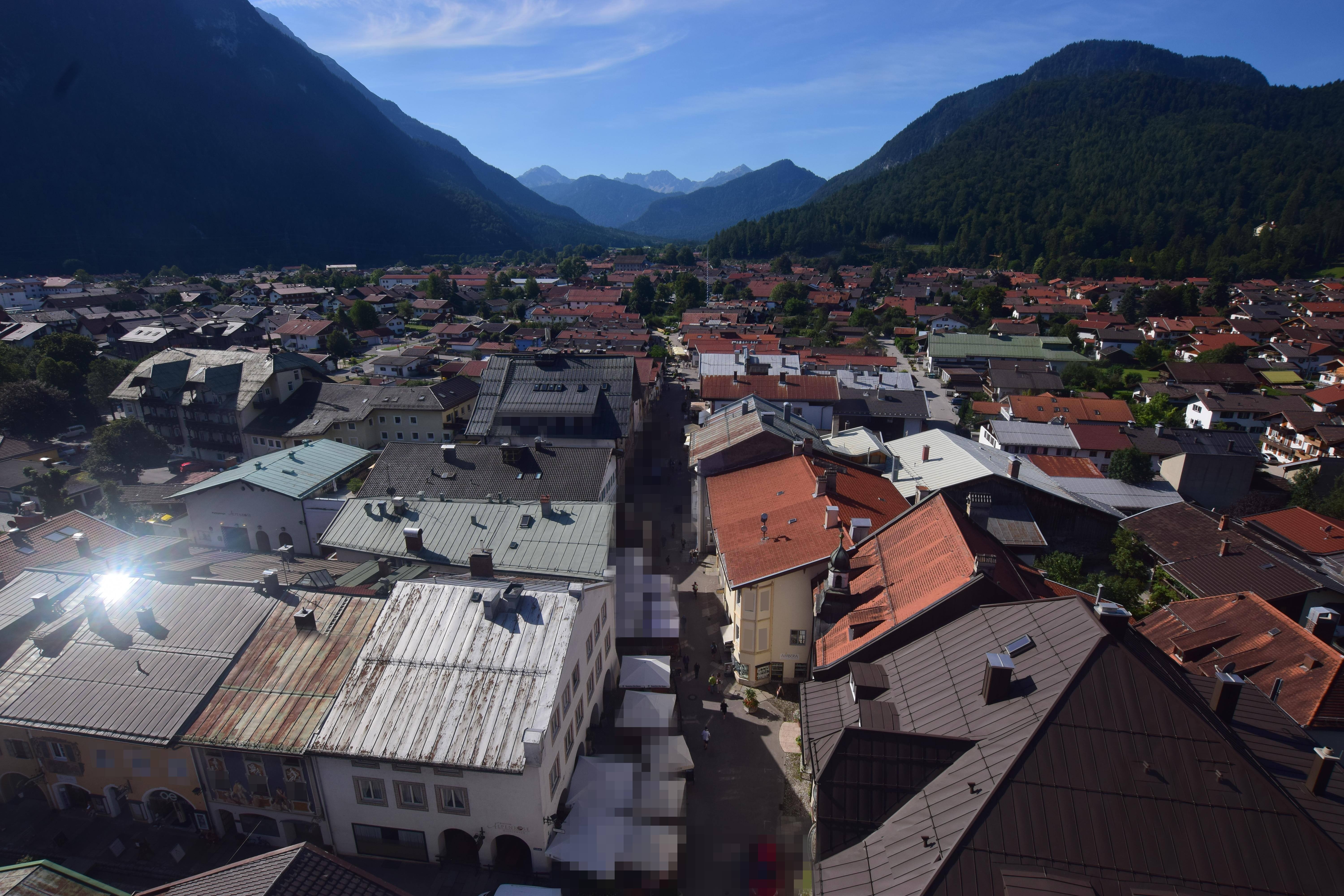 Archiv Foto Webcam Karwendel Mittenwald - Kirche