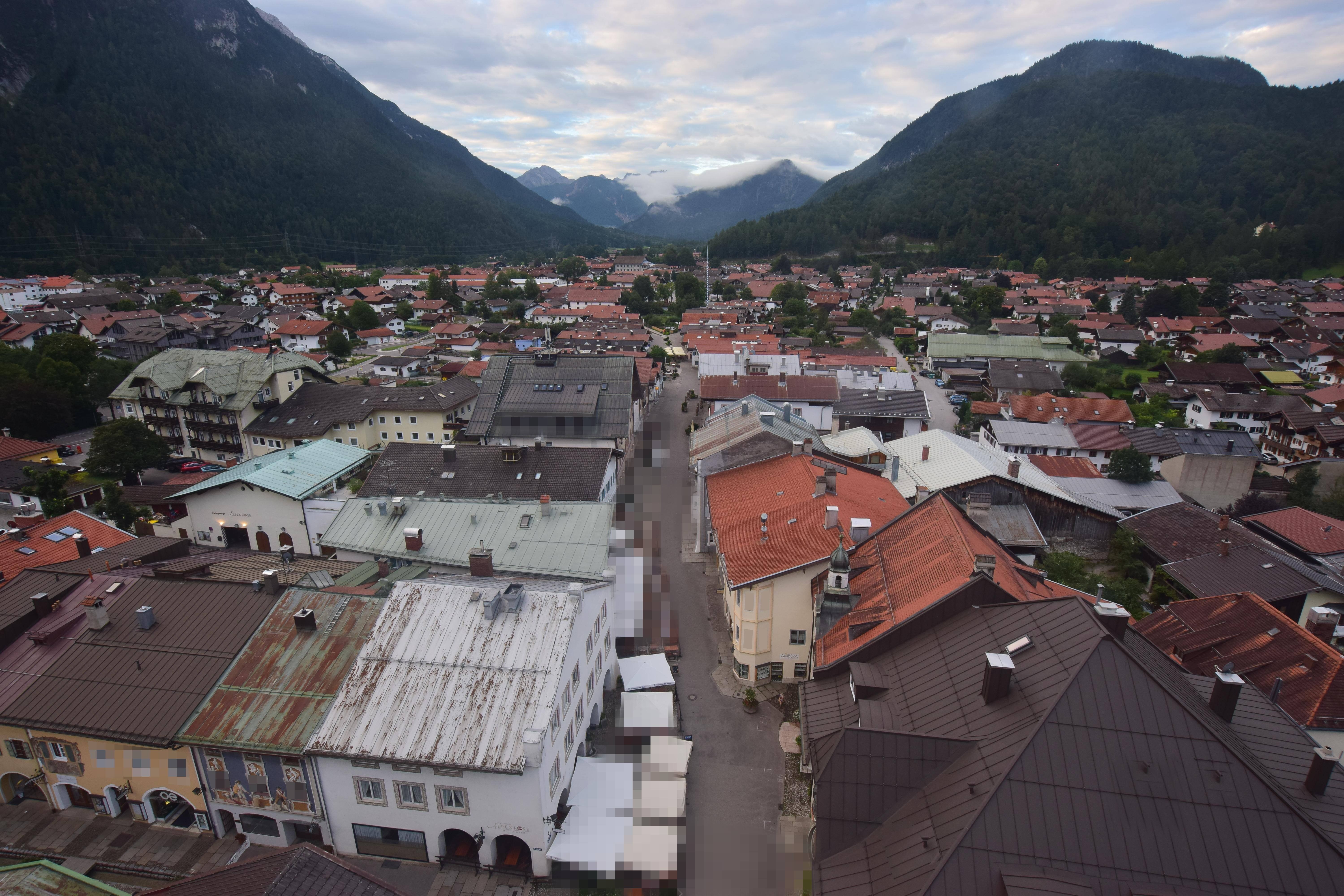 Archiv Foto Webcam Karwendel Mittenwald - Kirche