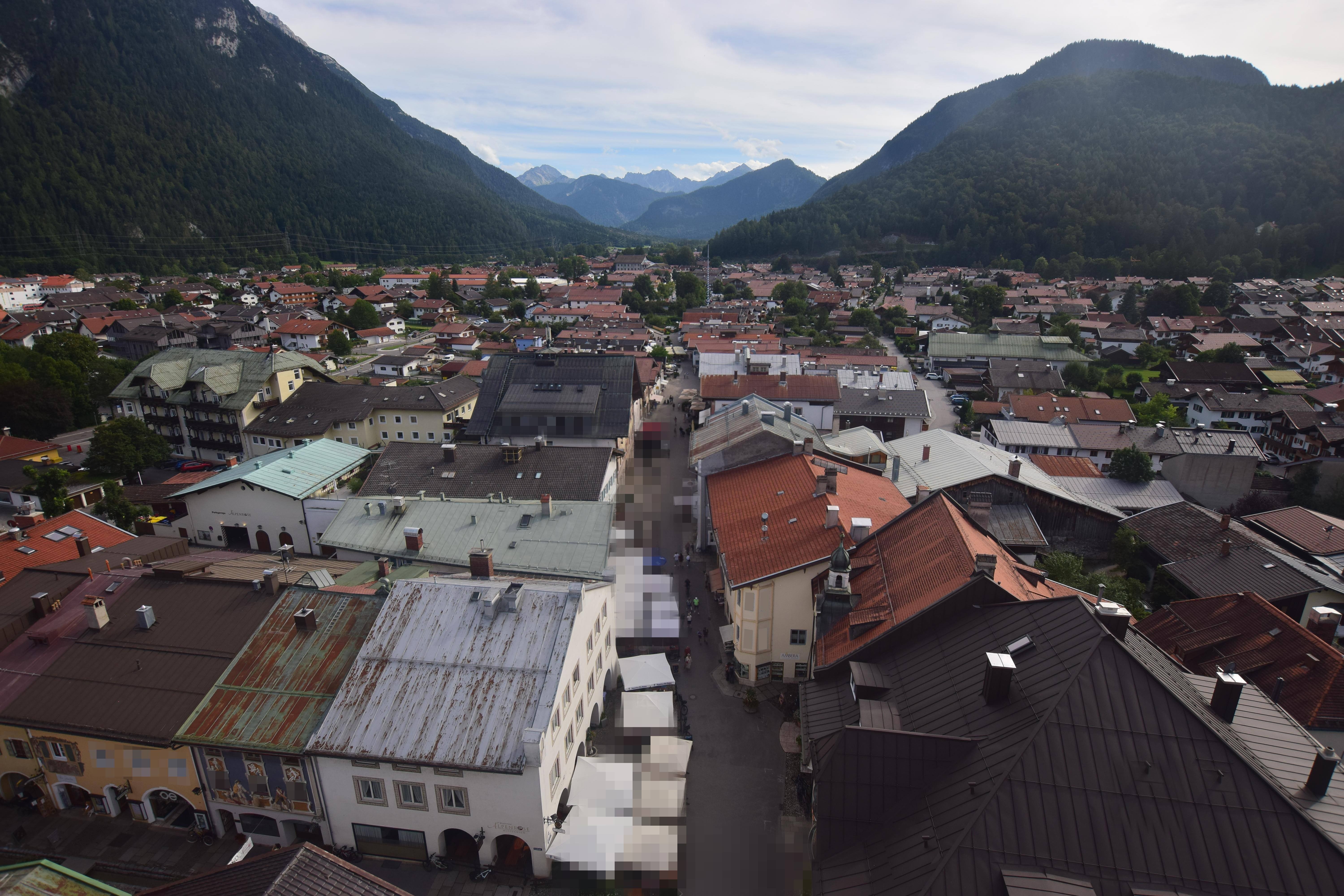 Archiv Foto Webcam Karwendel Mittenwald - Kirche