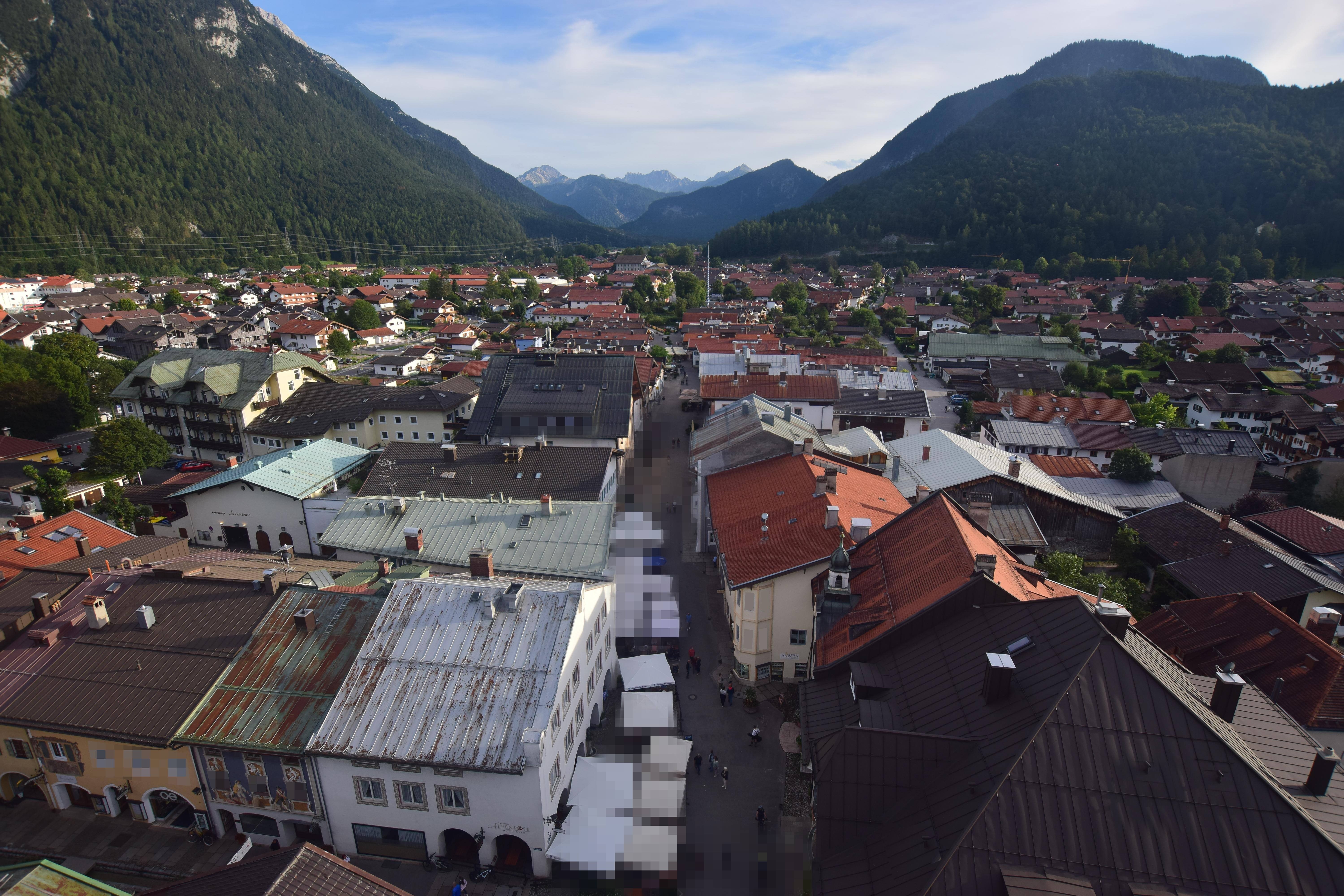 Archiv Foto Webcam Karwendel Mittenwald - Kirche