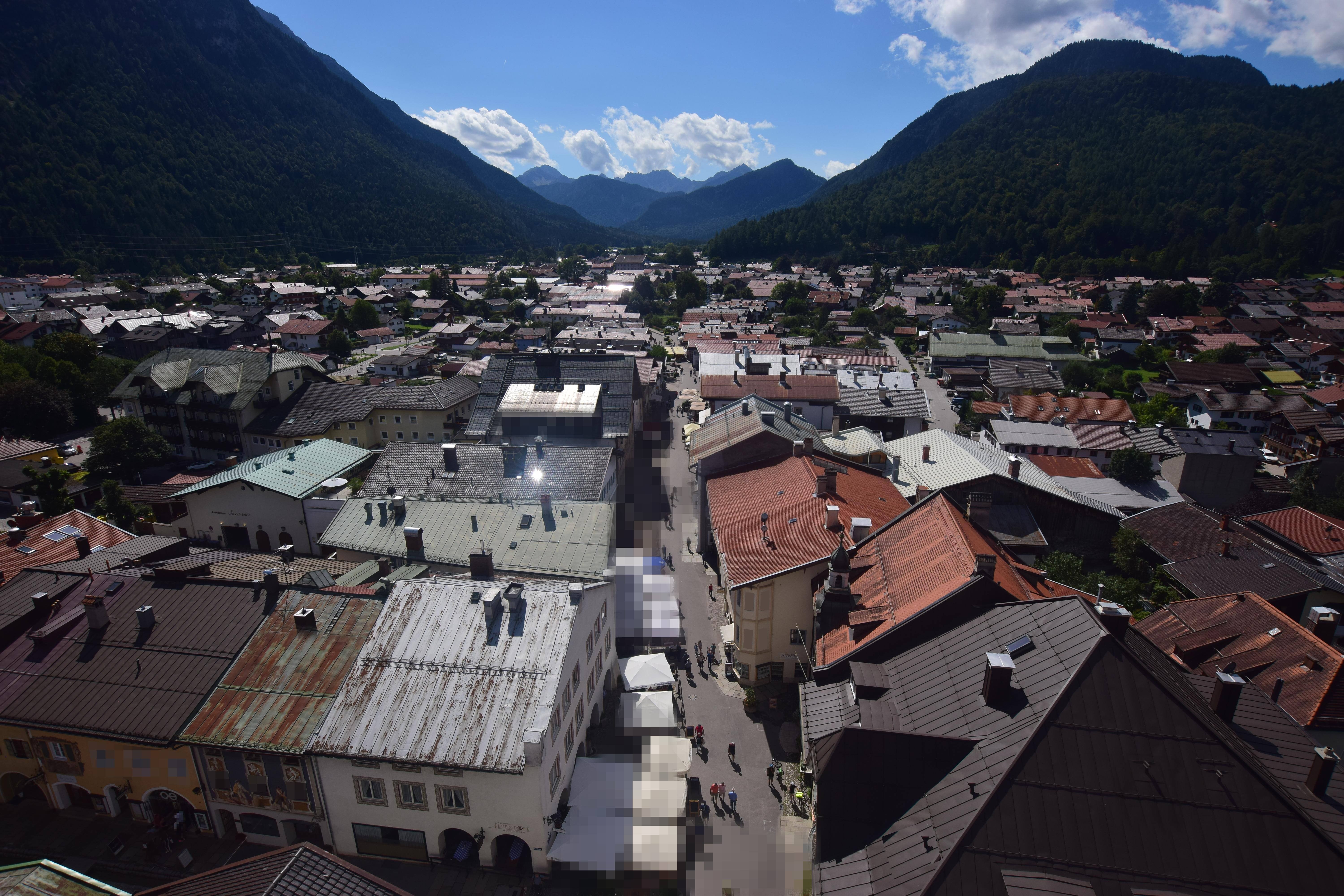 Archiv Foto Webcam Karwendel Mittenwald - Kirche