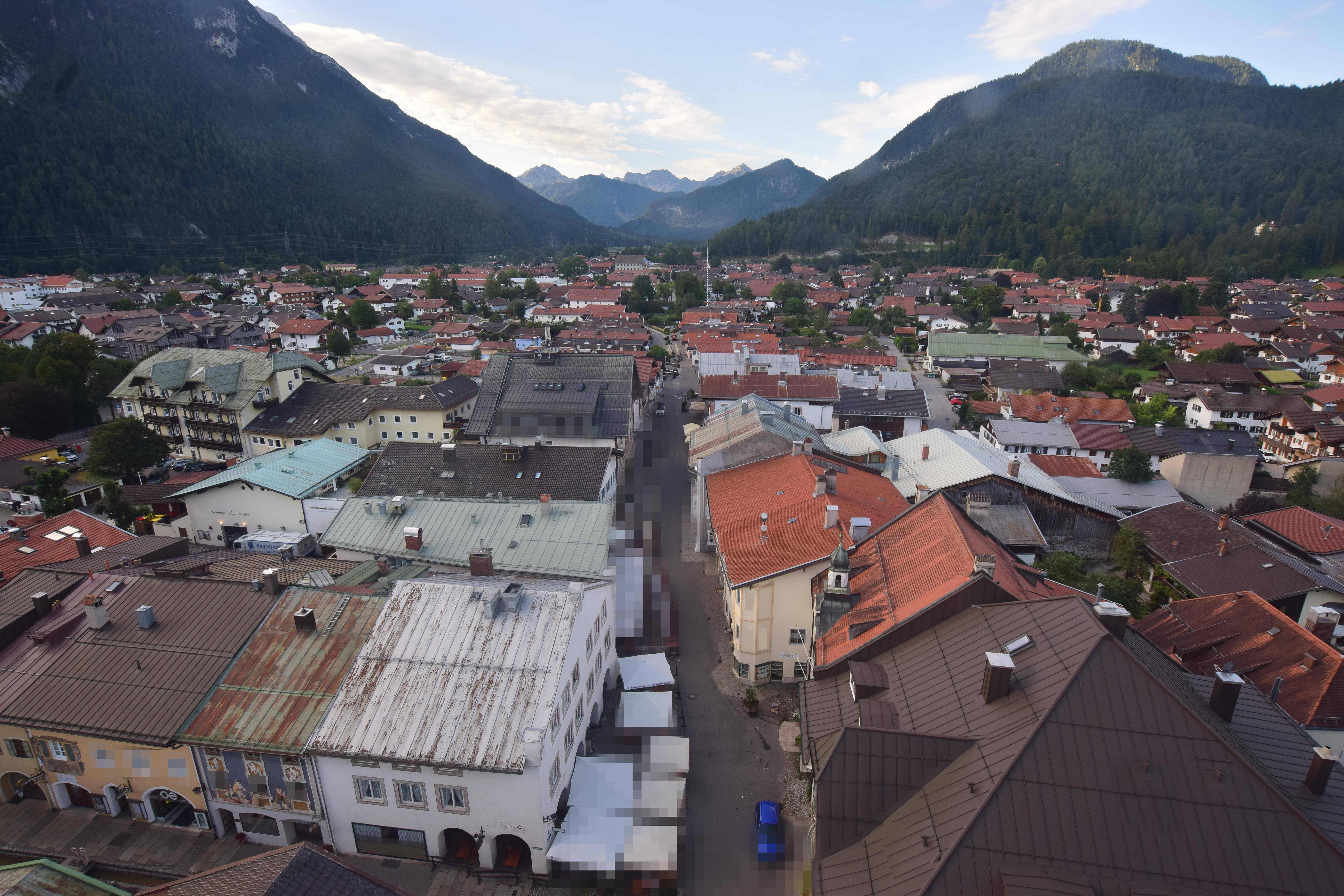 Archiv Foto Webcam Karwendel Mittenwald - Kirche