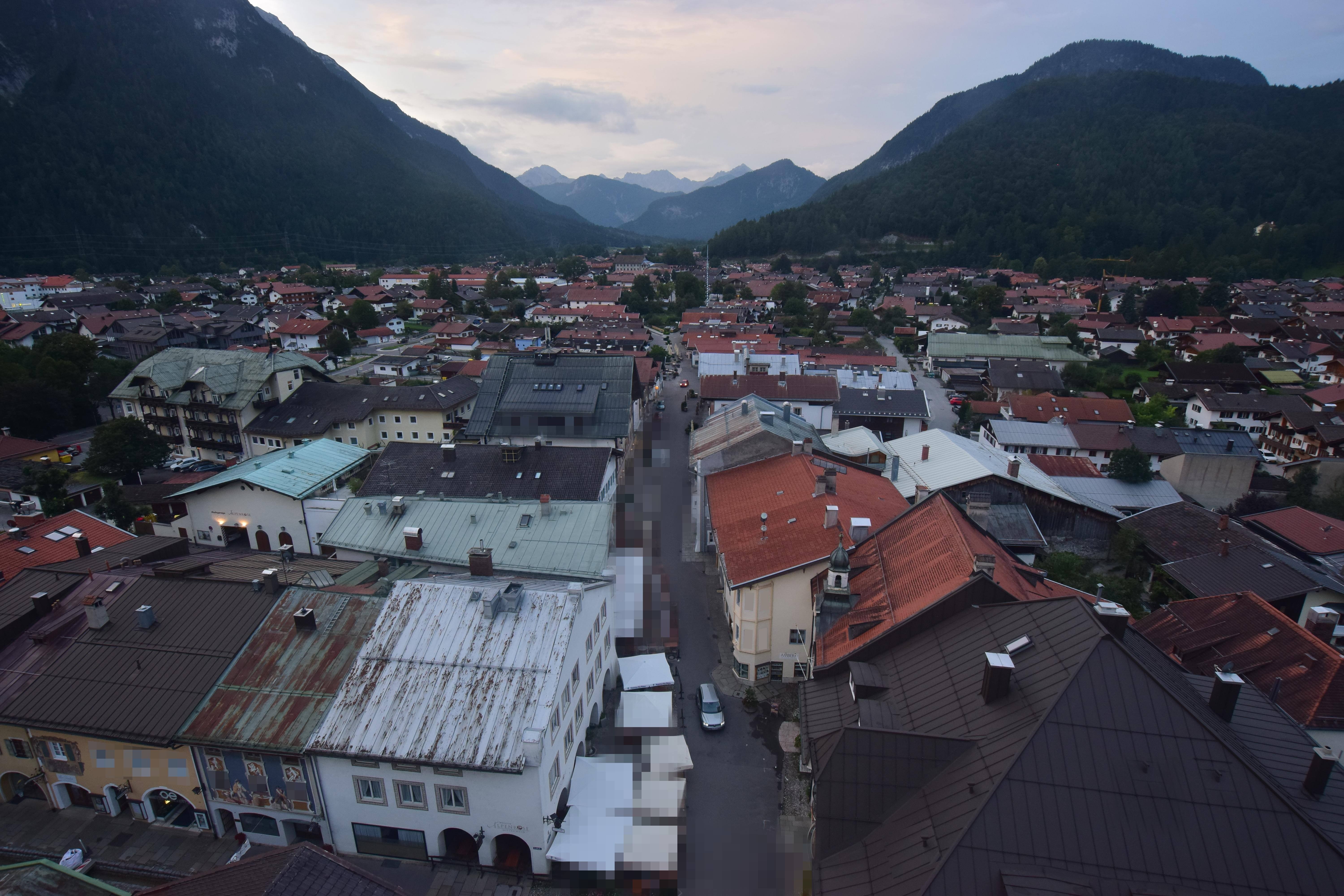 Archiv Foto Webcam Karwendel Mittenwald - Kirche