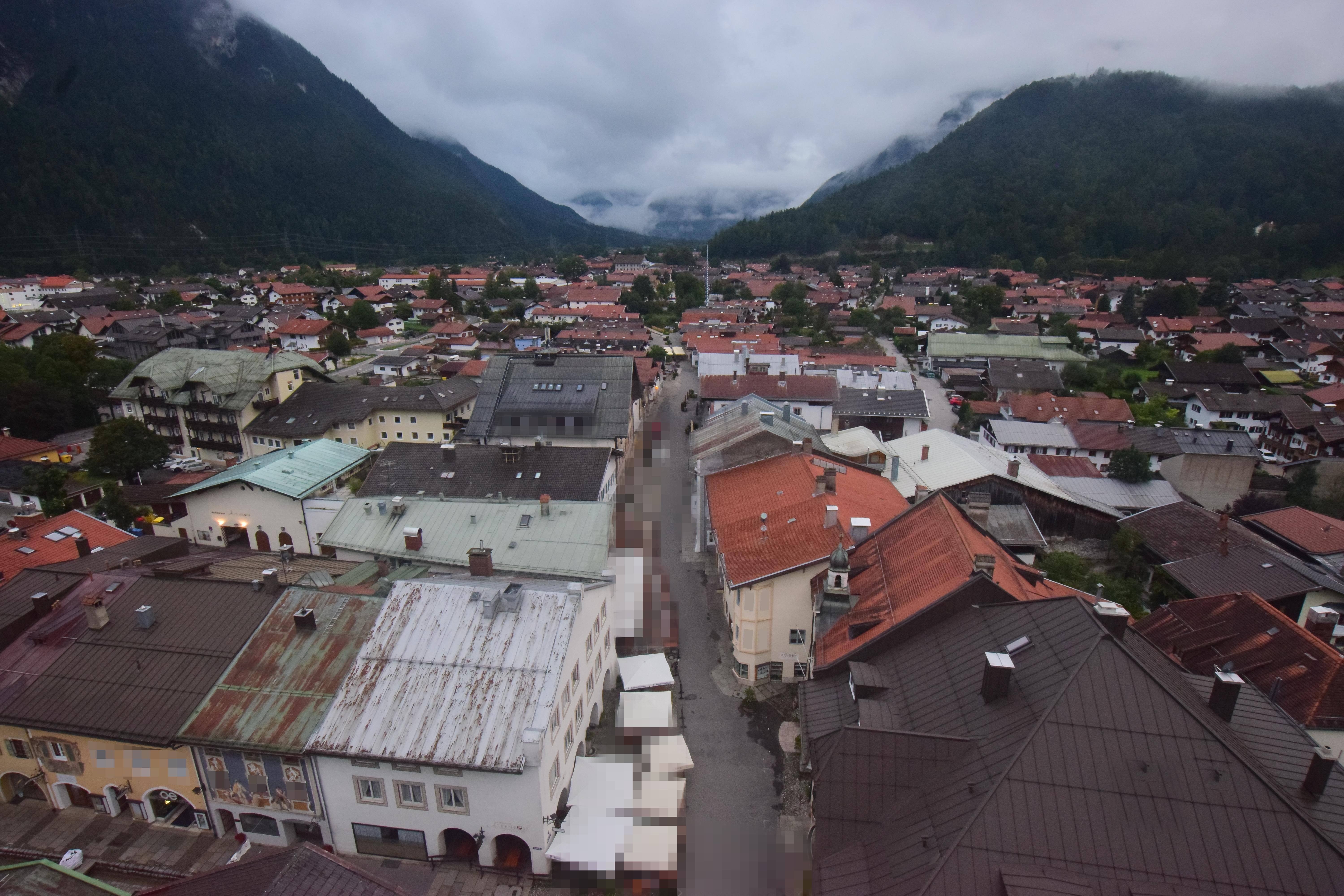 Archiv Foto Webcam Karwendel Mittenwald - Kirche