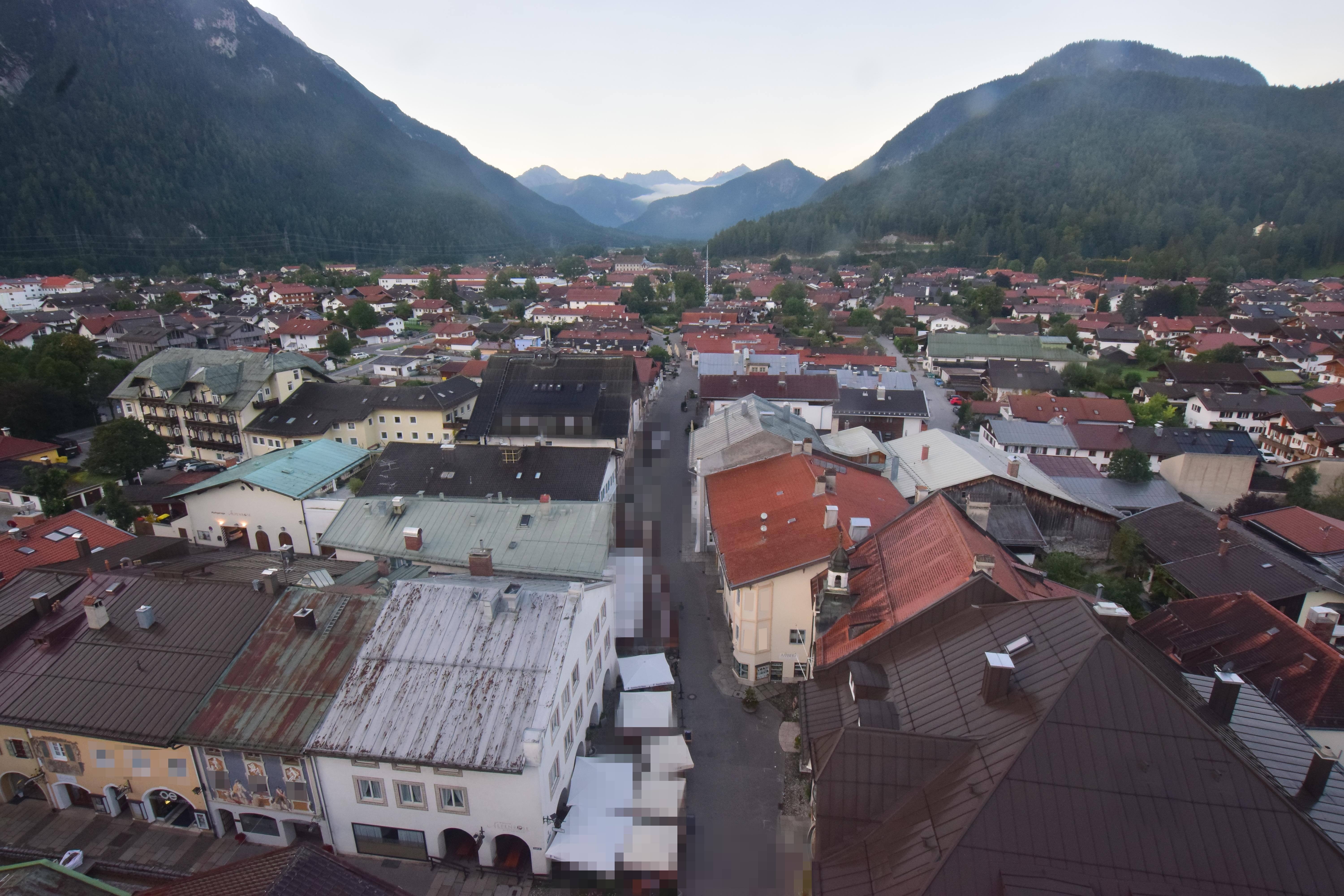 Archiv Foto Webcam Karwendel Mittenwald - Kirche