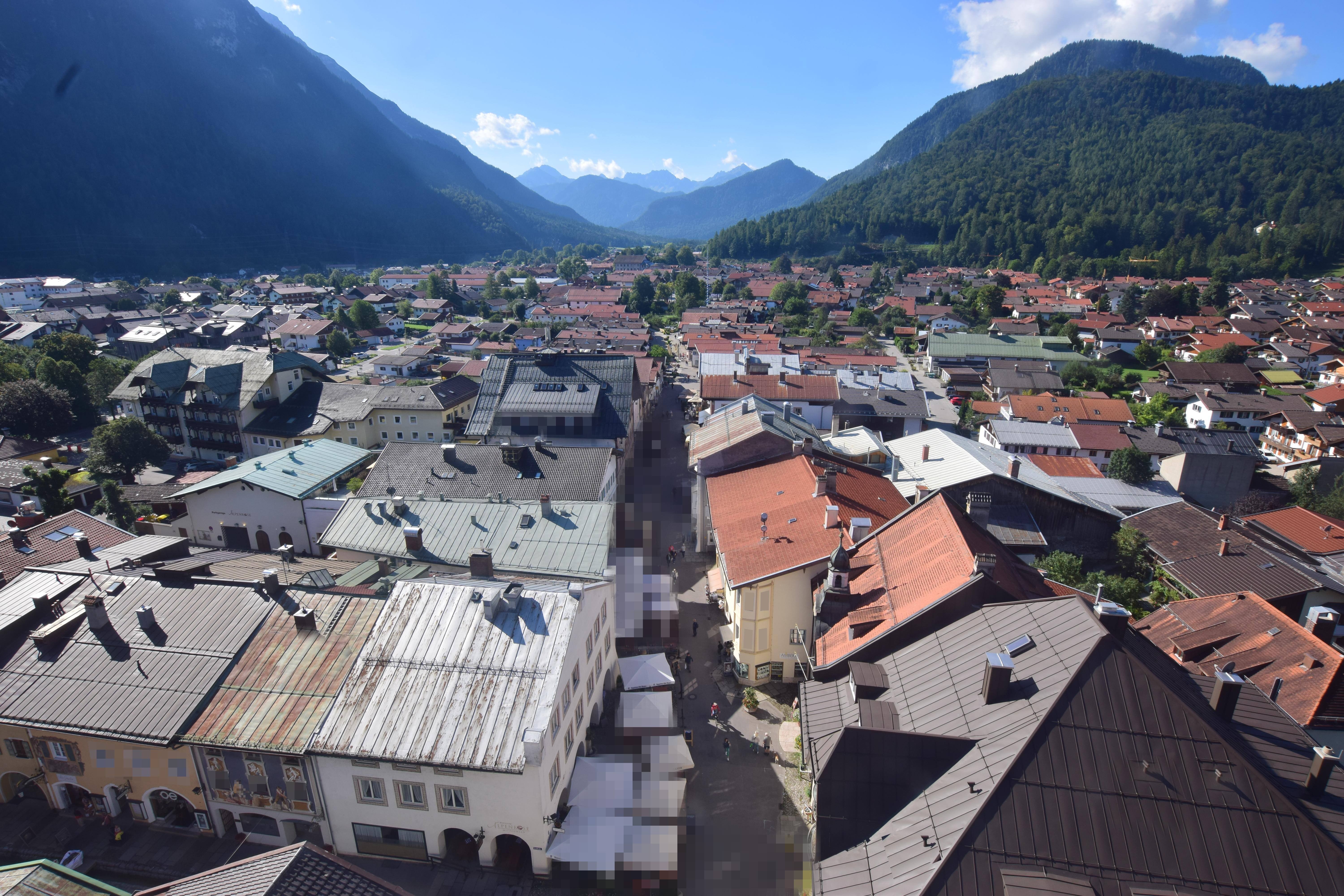 Archiv Foto Webcam Karwendel Mittenwald - Kirche