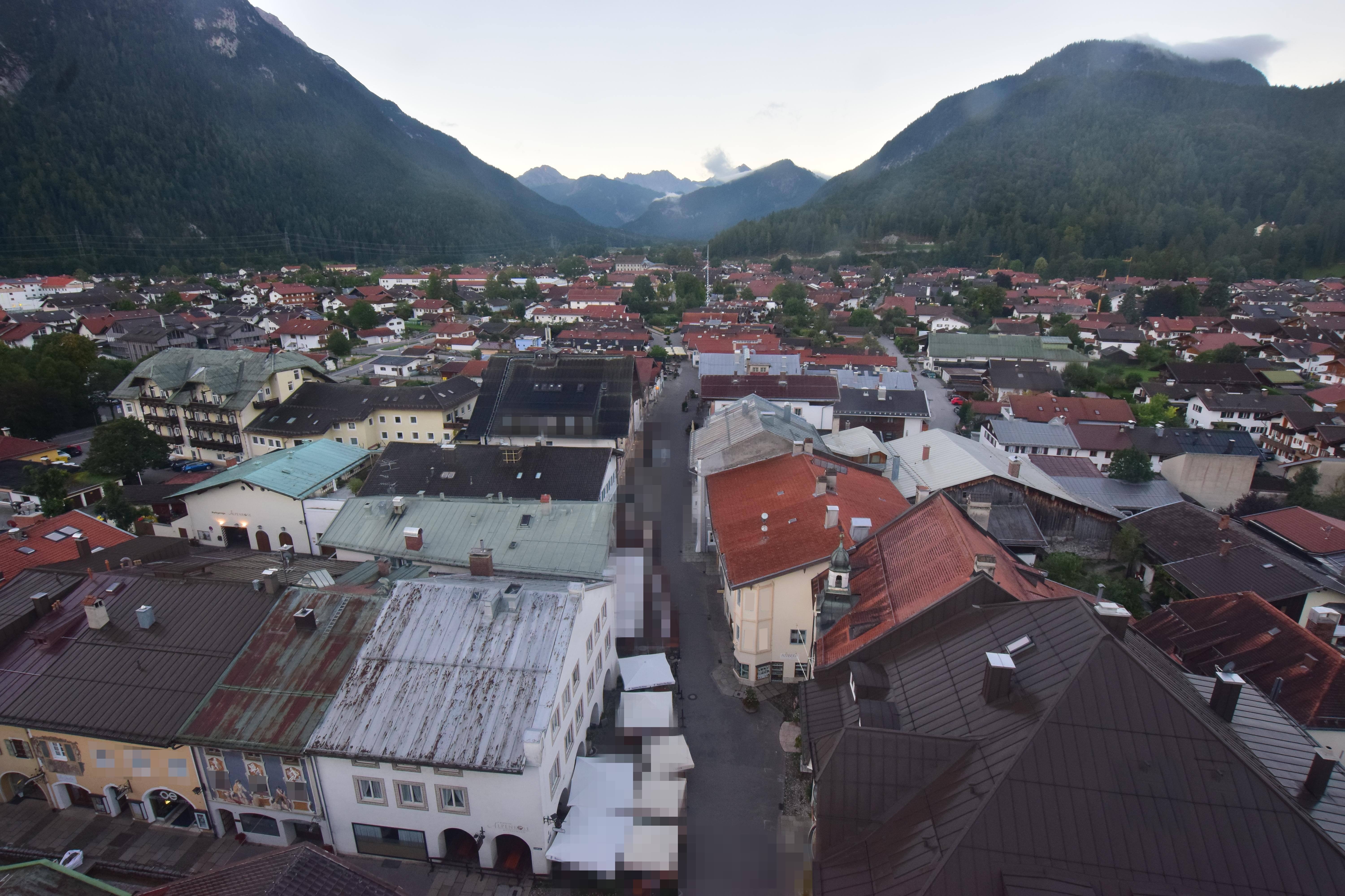 Archiv Foto Webcam Karwendel Mittenwald - Kirche