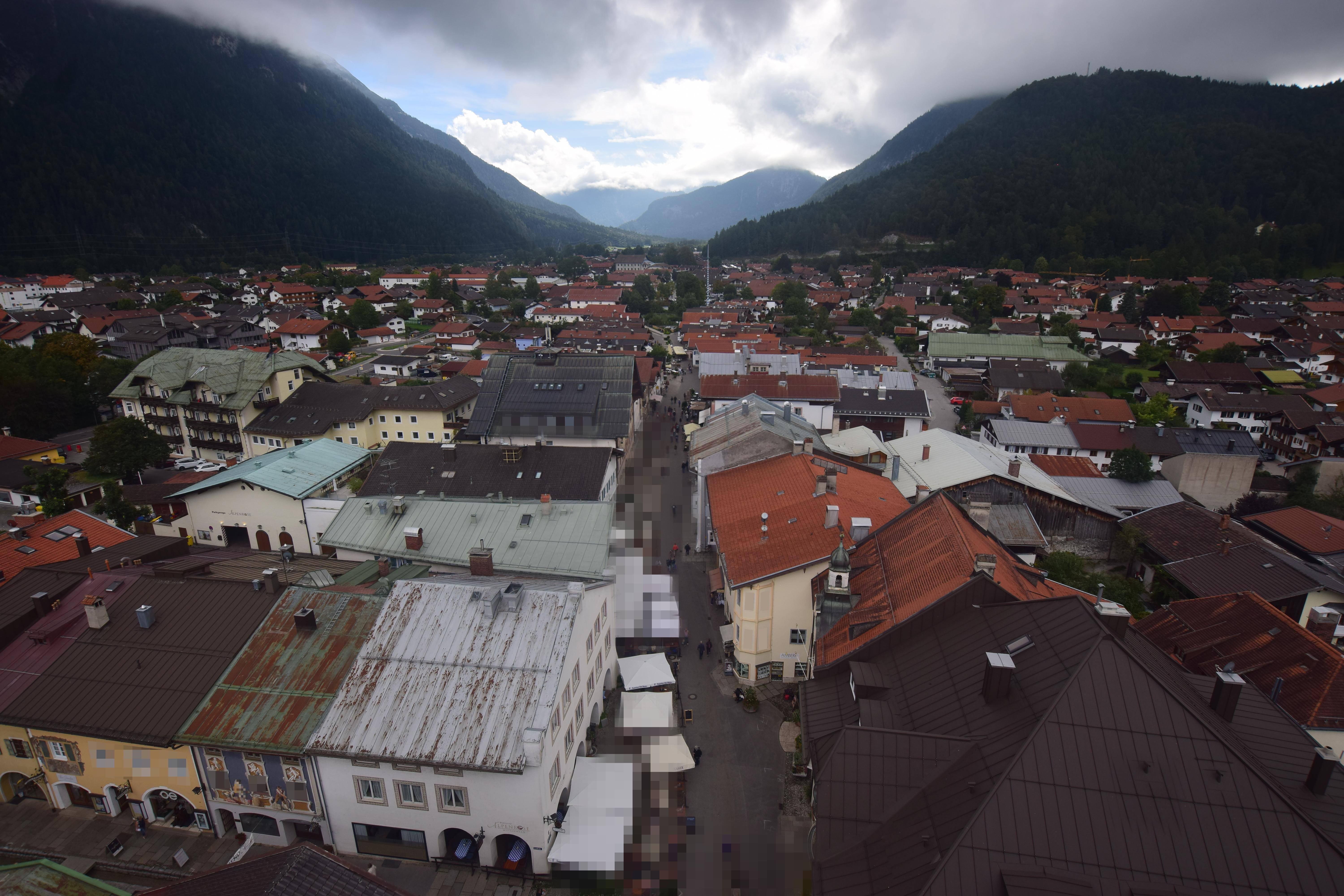 Archiv Foto Webcam Karwendel Mittenwald - Kirche