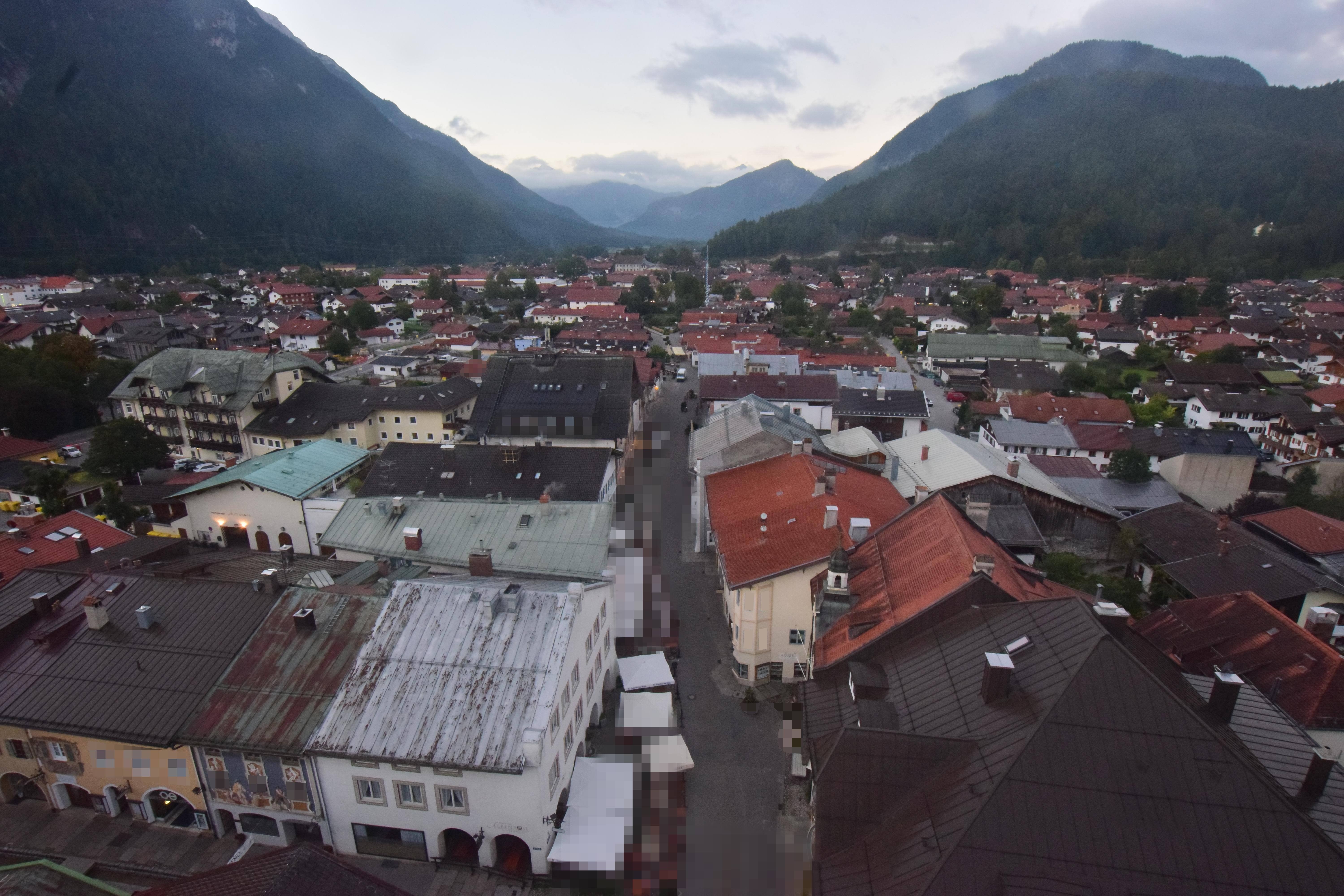 Archiv Foto Webcam Karwendel Mittenwald - Kirche