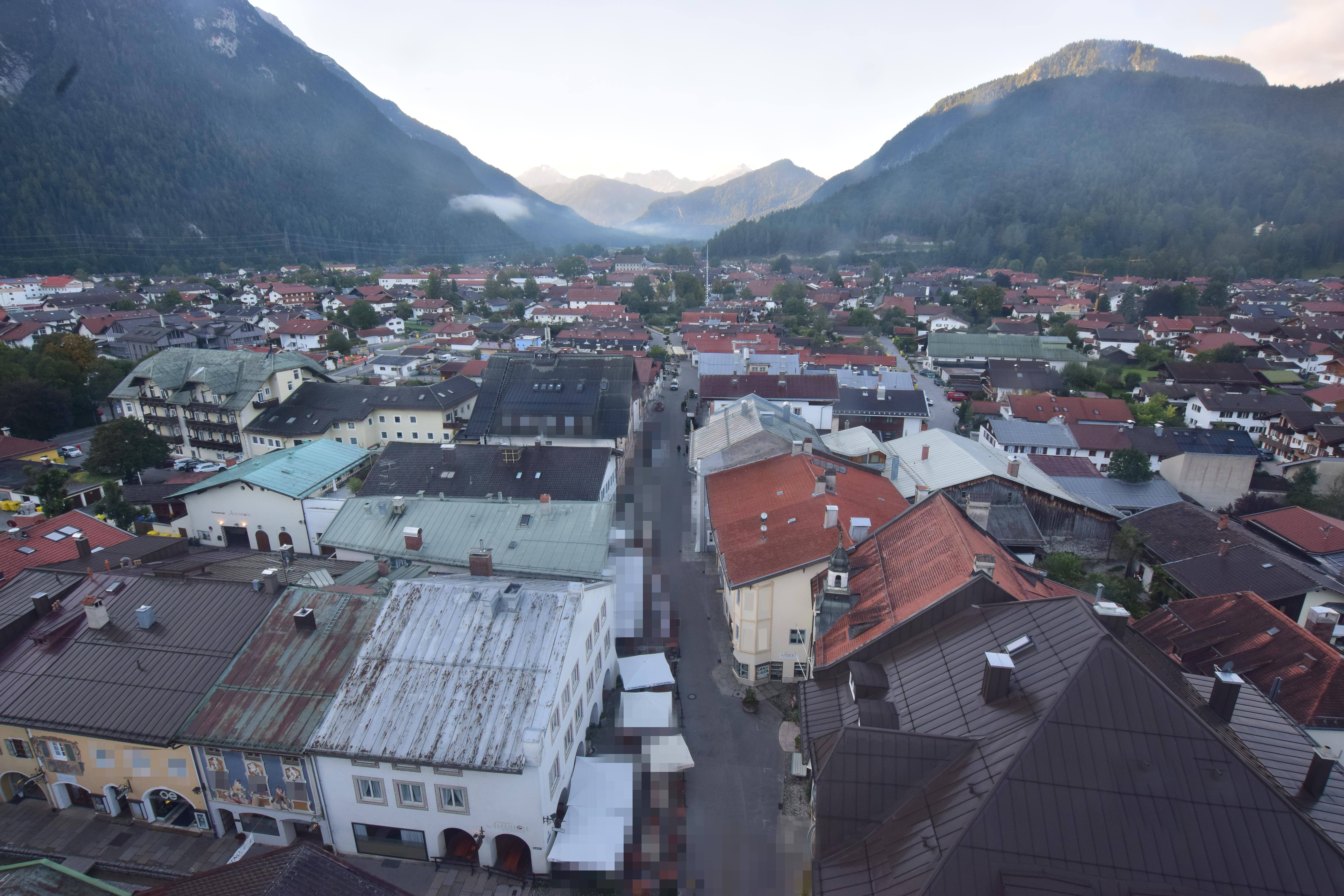 Archiv Foto Webcam Karwendel Mittenwald - Kirche