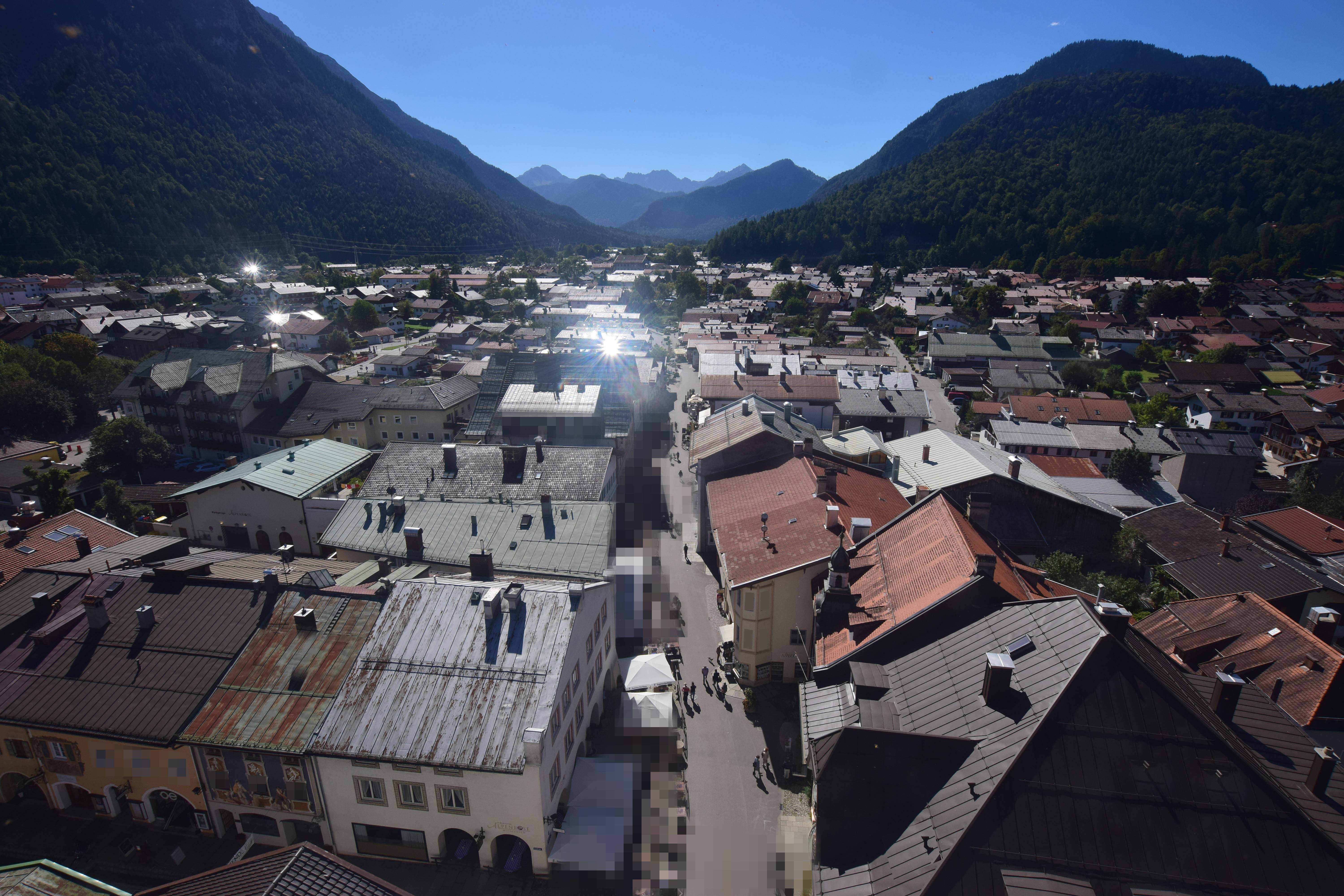 Archiv Foto Webcam Karwendel Mittenwald - Kirche