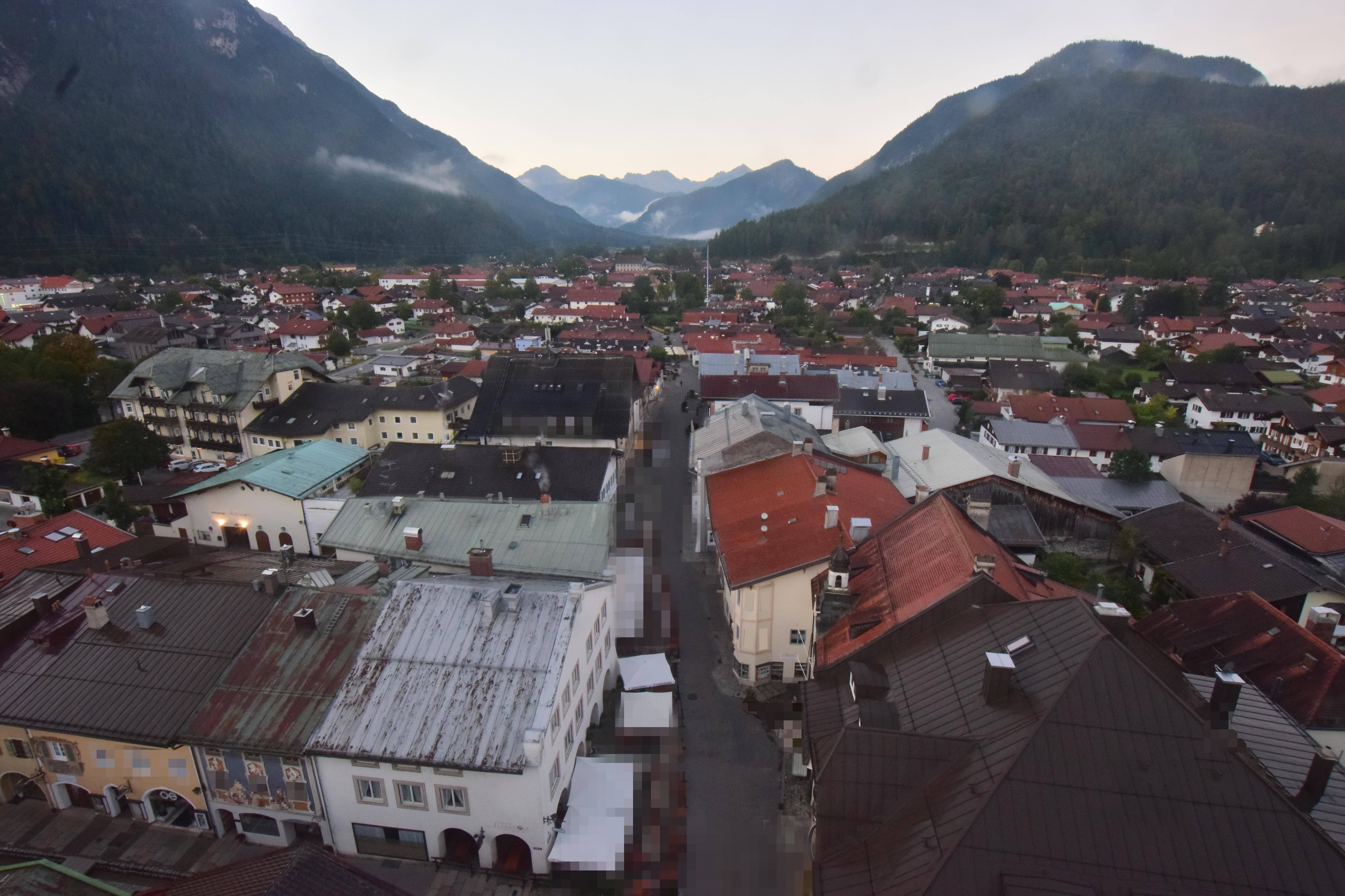 Archiv Foto Webcam Karwendel Mittenwald - Kirche