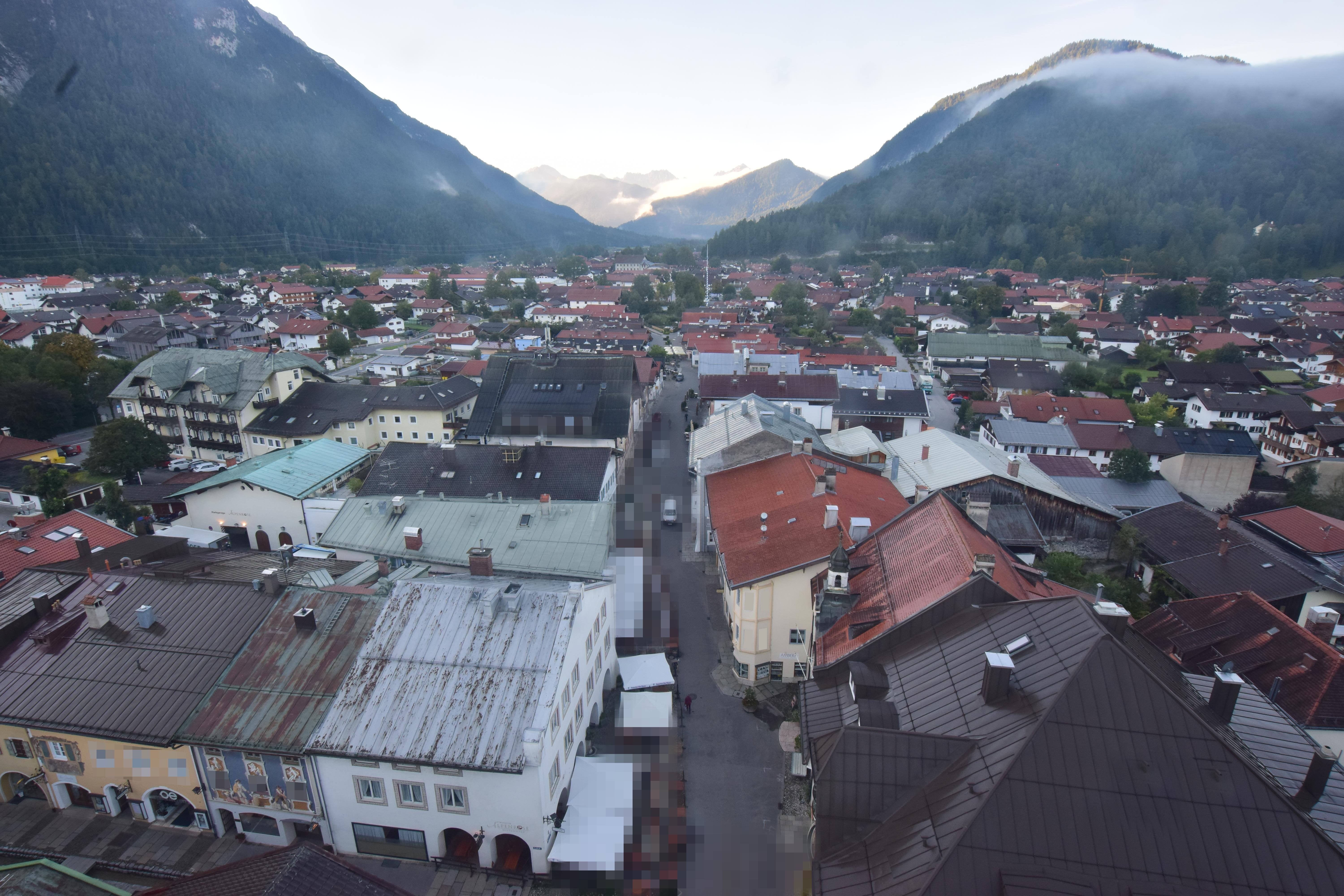 Archiv Foto Webcam Karwendel Mittenwald - Kirche
