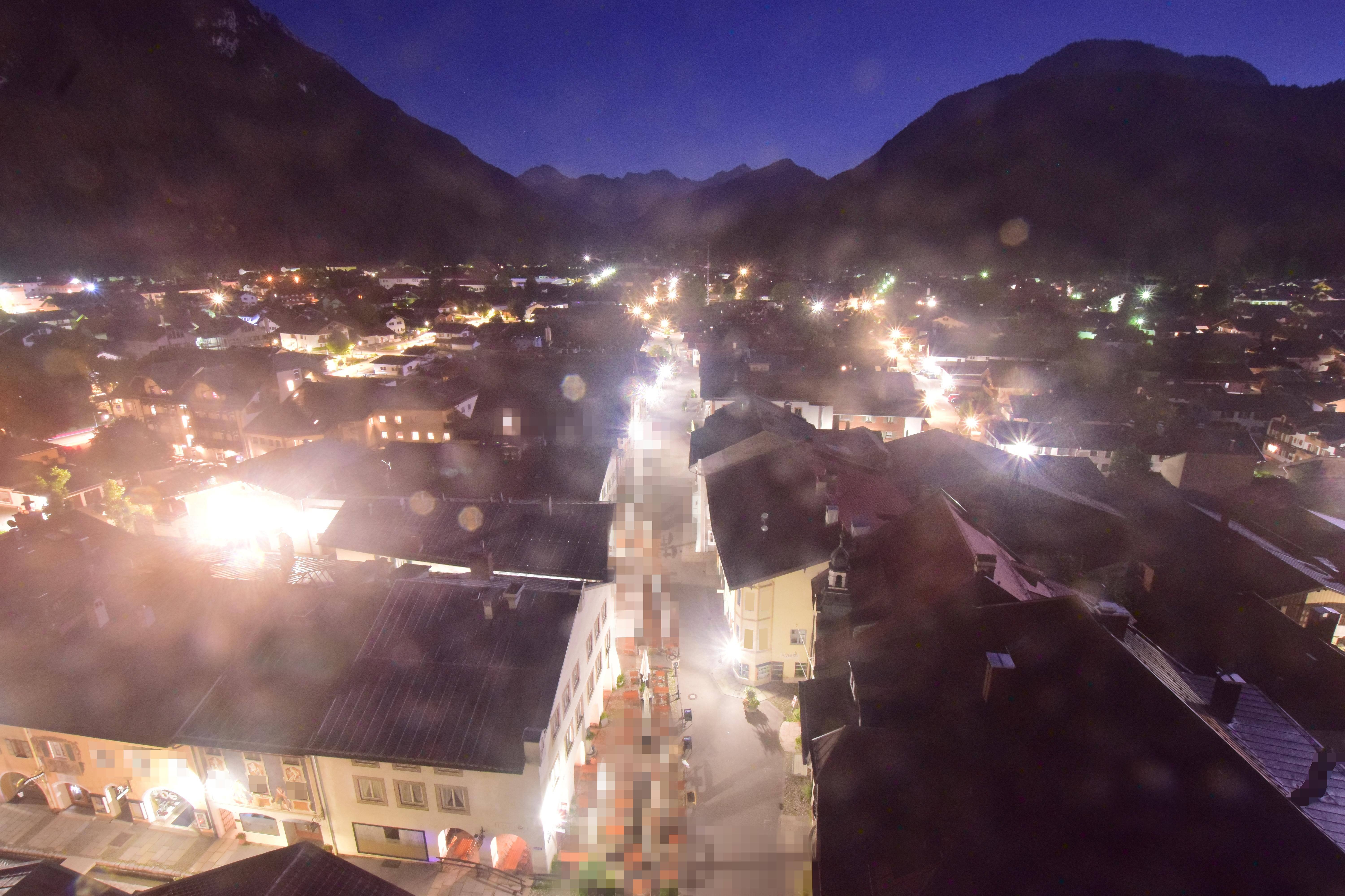 Archived image Webcam Karwendel Mittenwald - Church