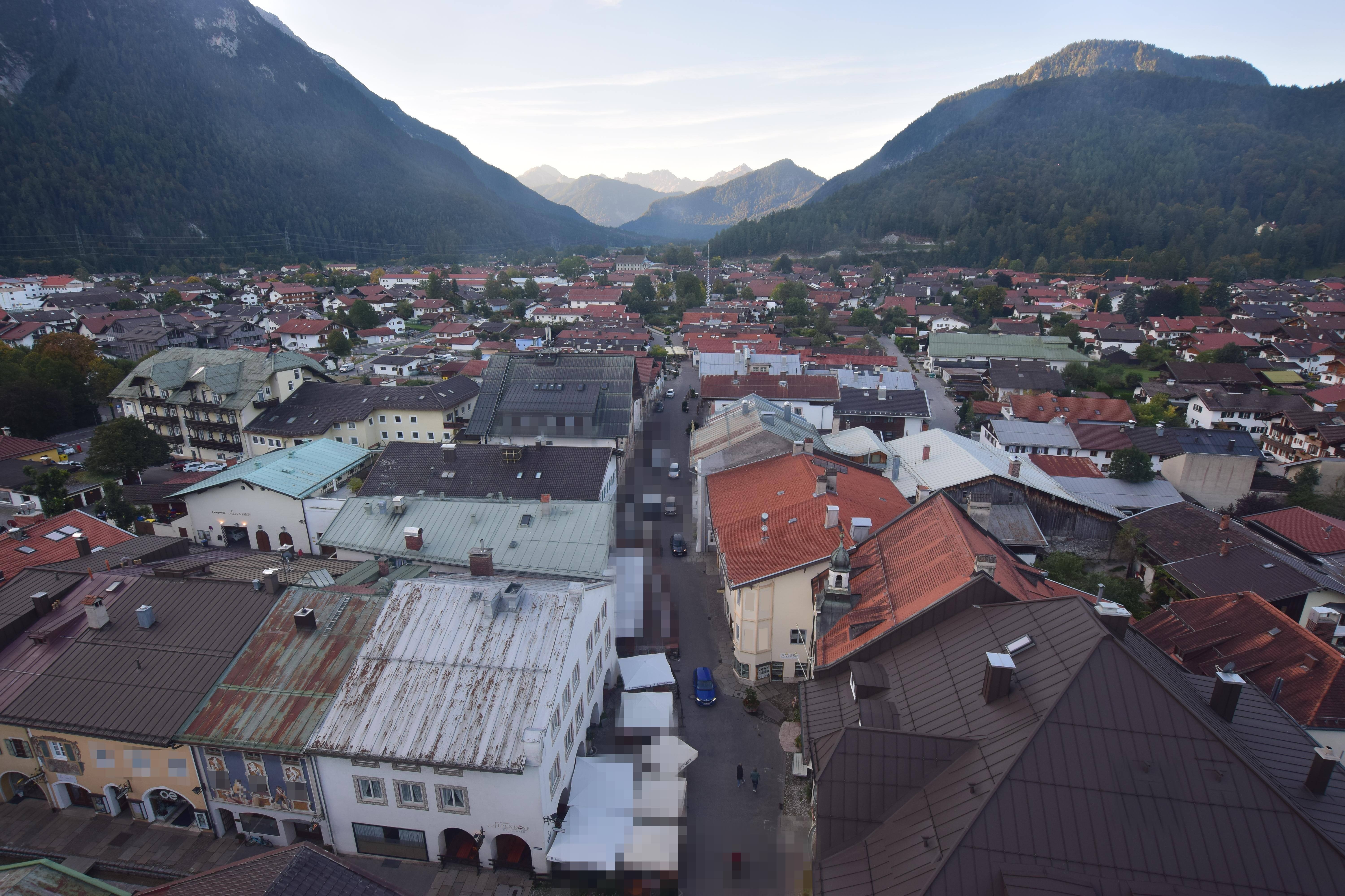 Archiv Foto Webcam Karwendel Mittenwald - Kirche