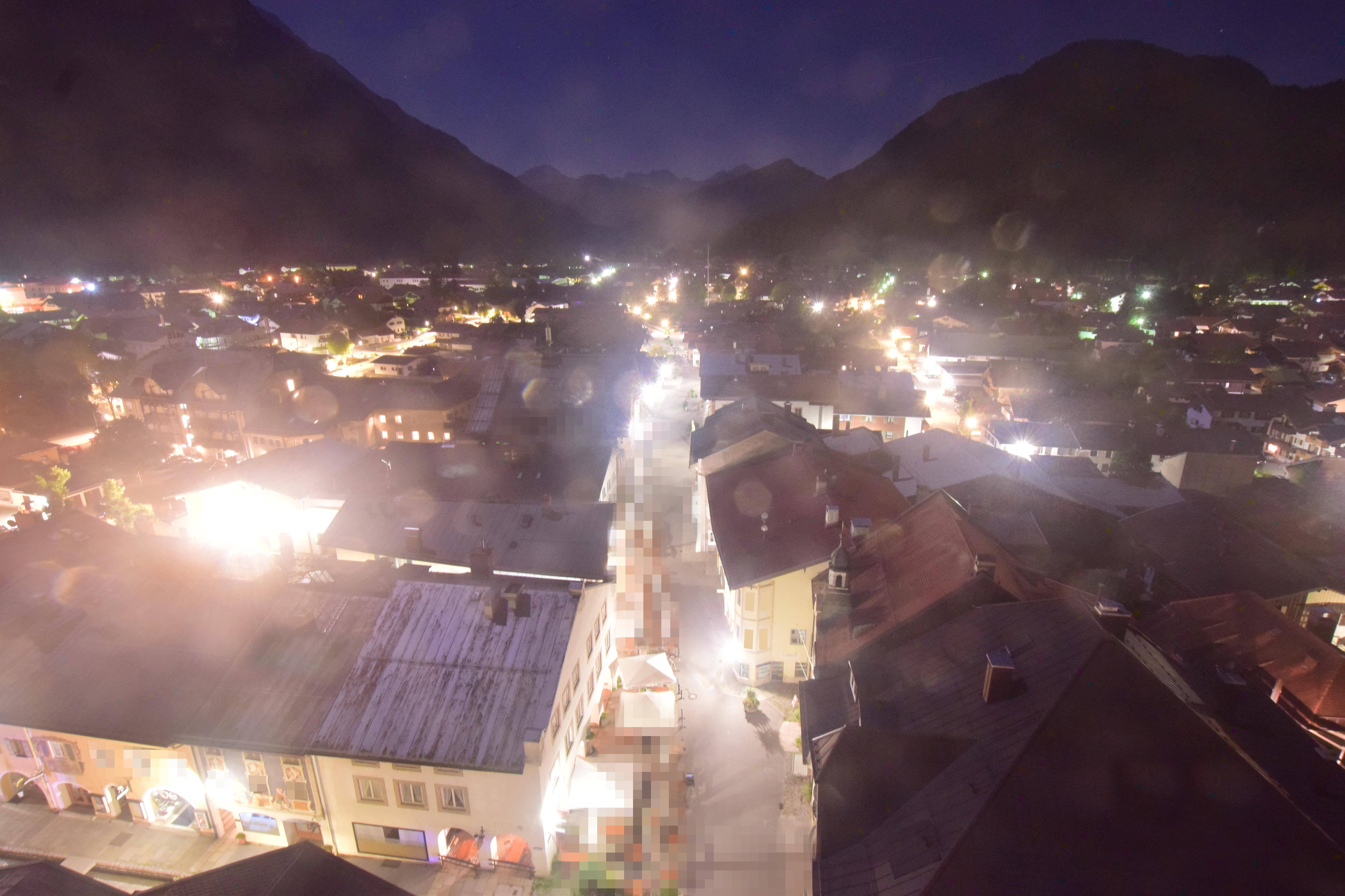 Archived image Webcam Karwendel Mittenwald - Church