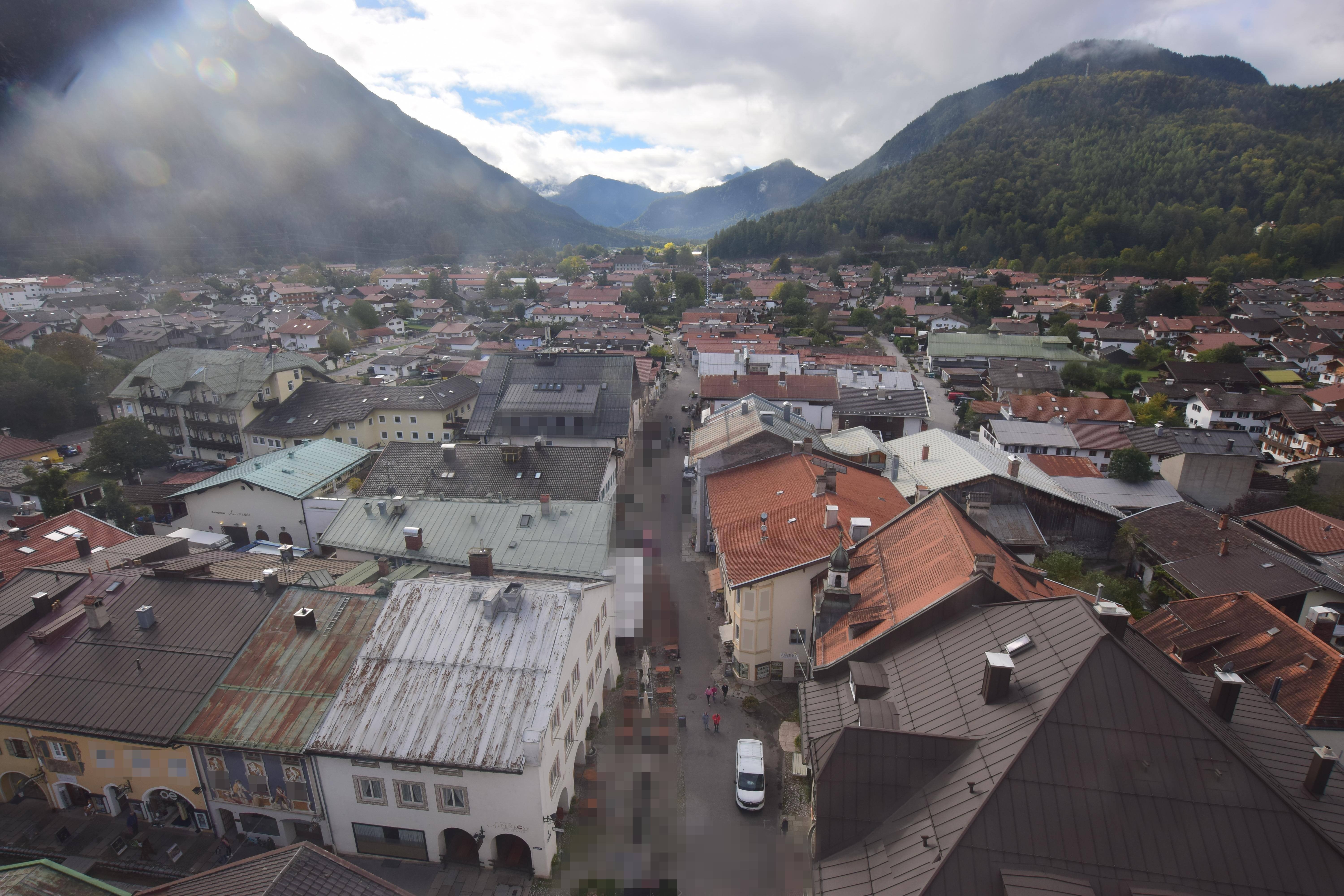 Archived image Webcam Karwendel Mittenwald - Church
