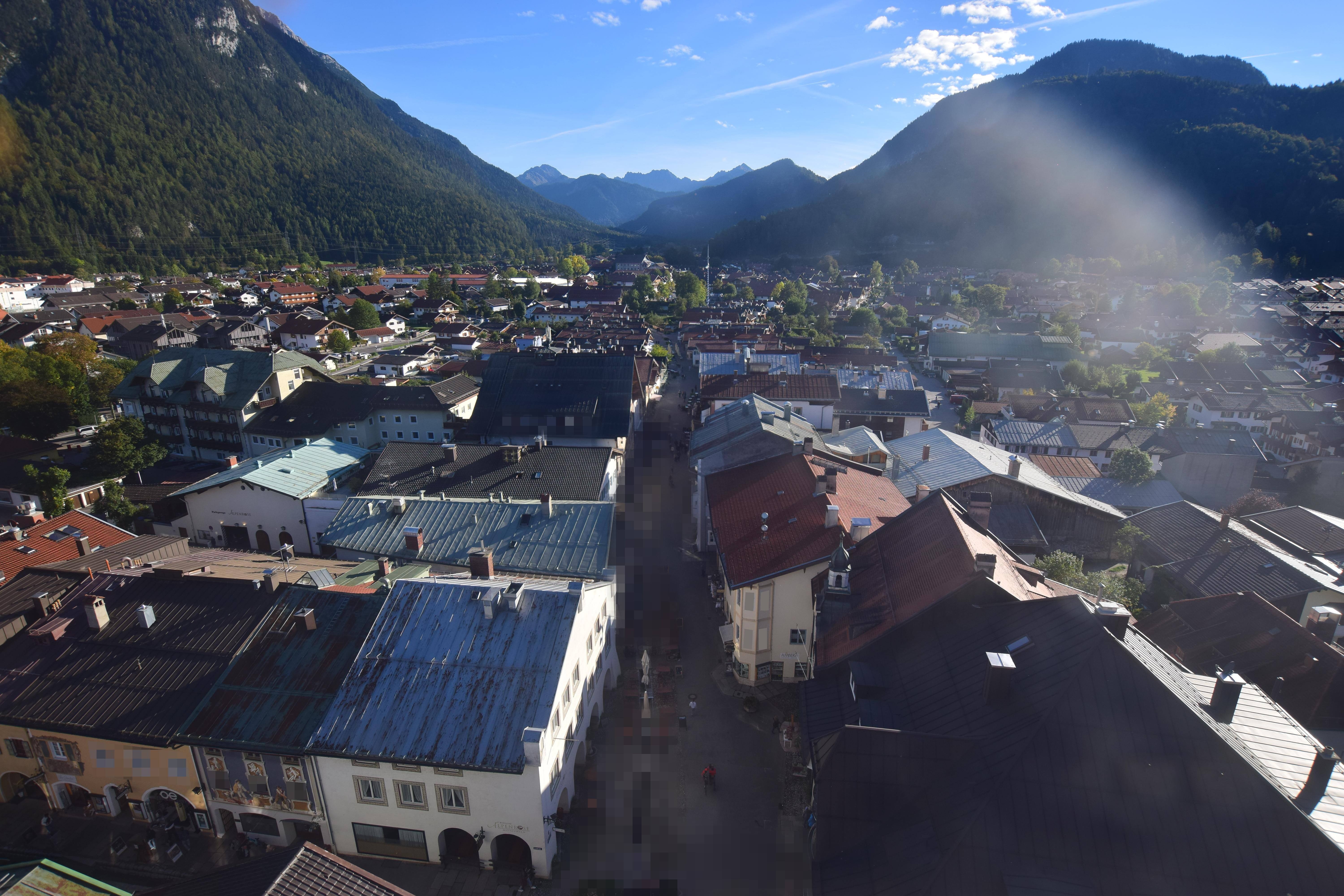 Archived image Webcam Karwendel Mittenwald - Church