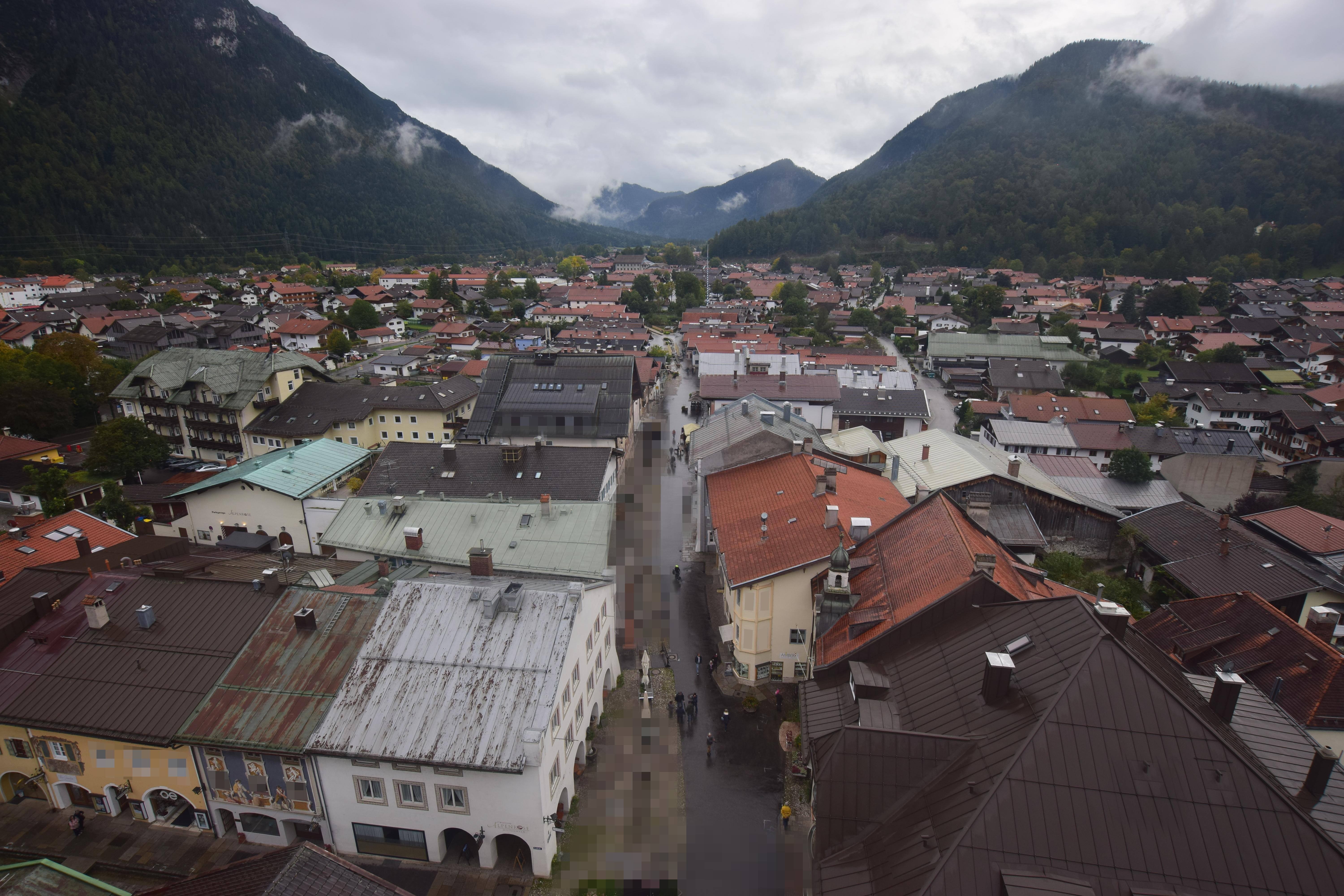 Archived image Webcam Karwendel Mittenwald - Church