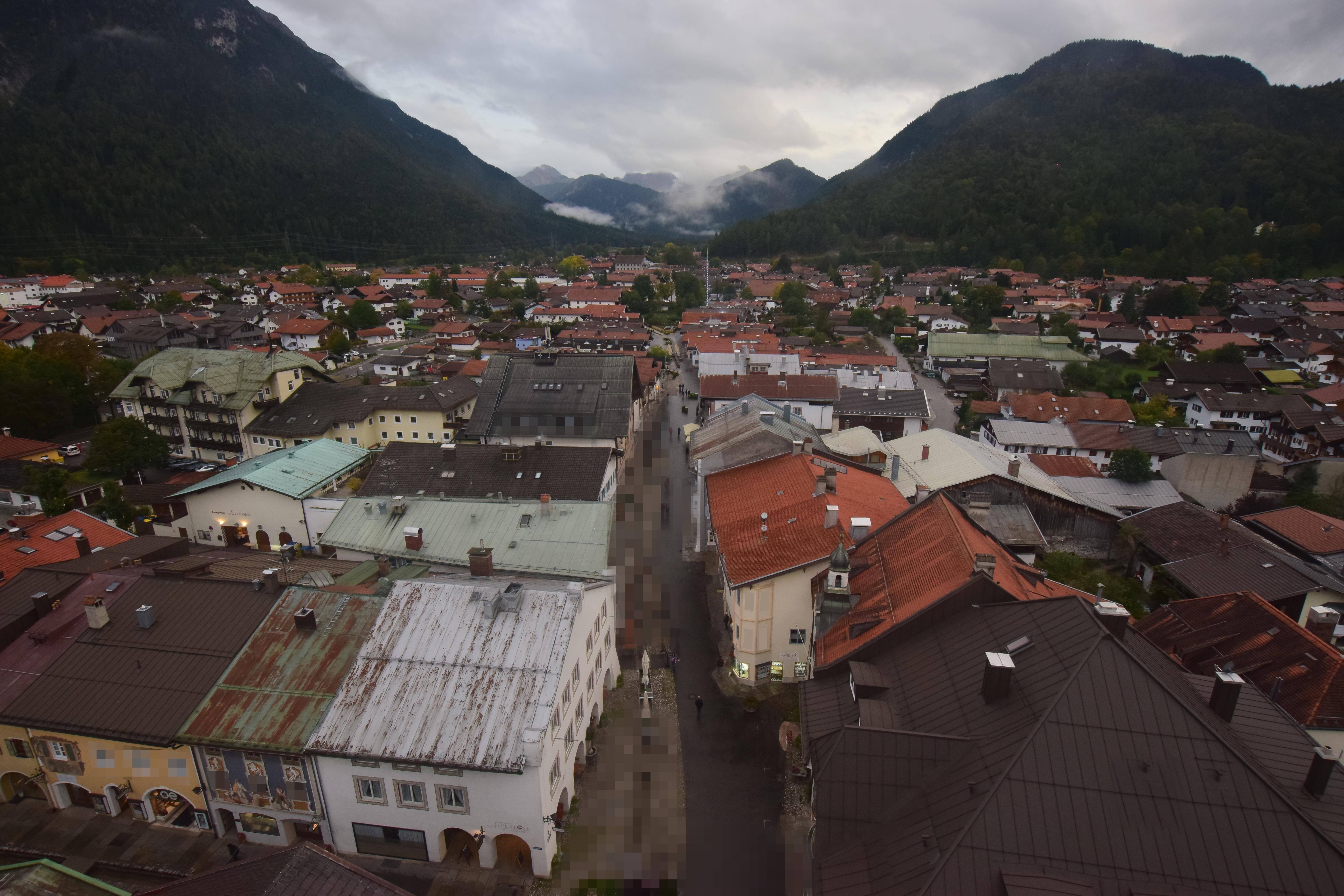 Archived image Webcam Karwendel Mittenwald - Church
