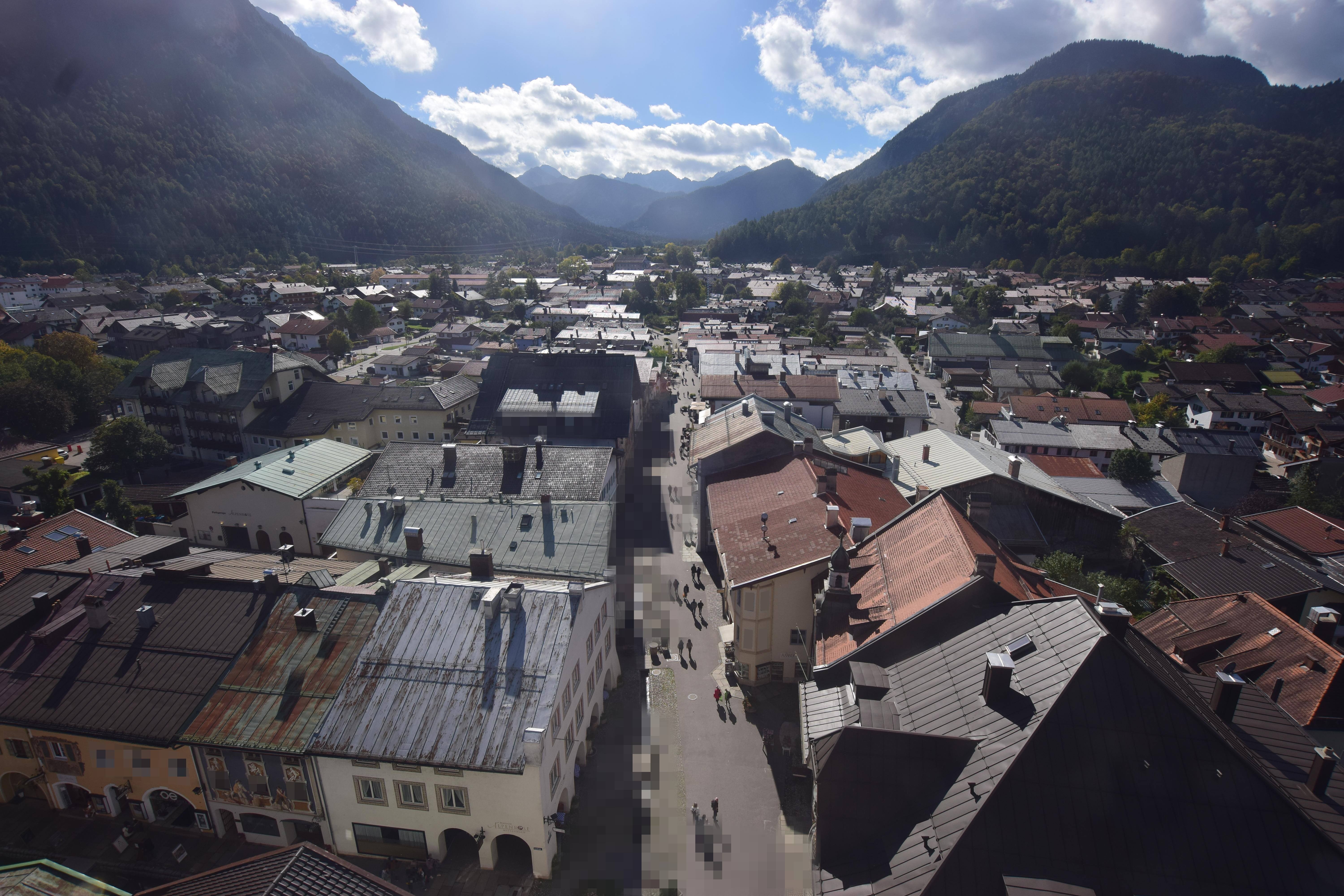 Archived image Webcam Karwendel Mittenwald - Church