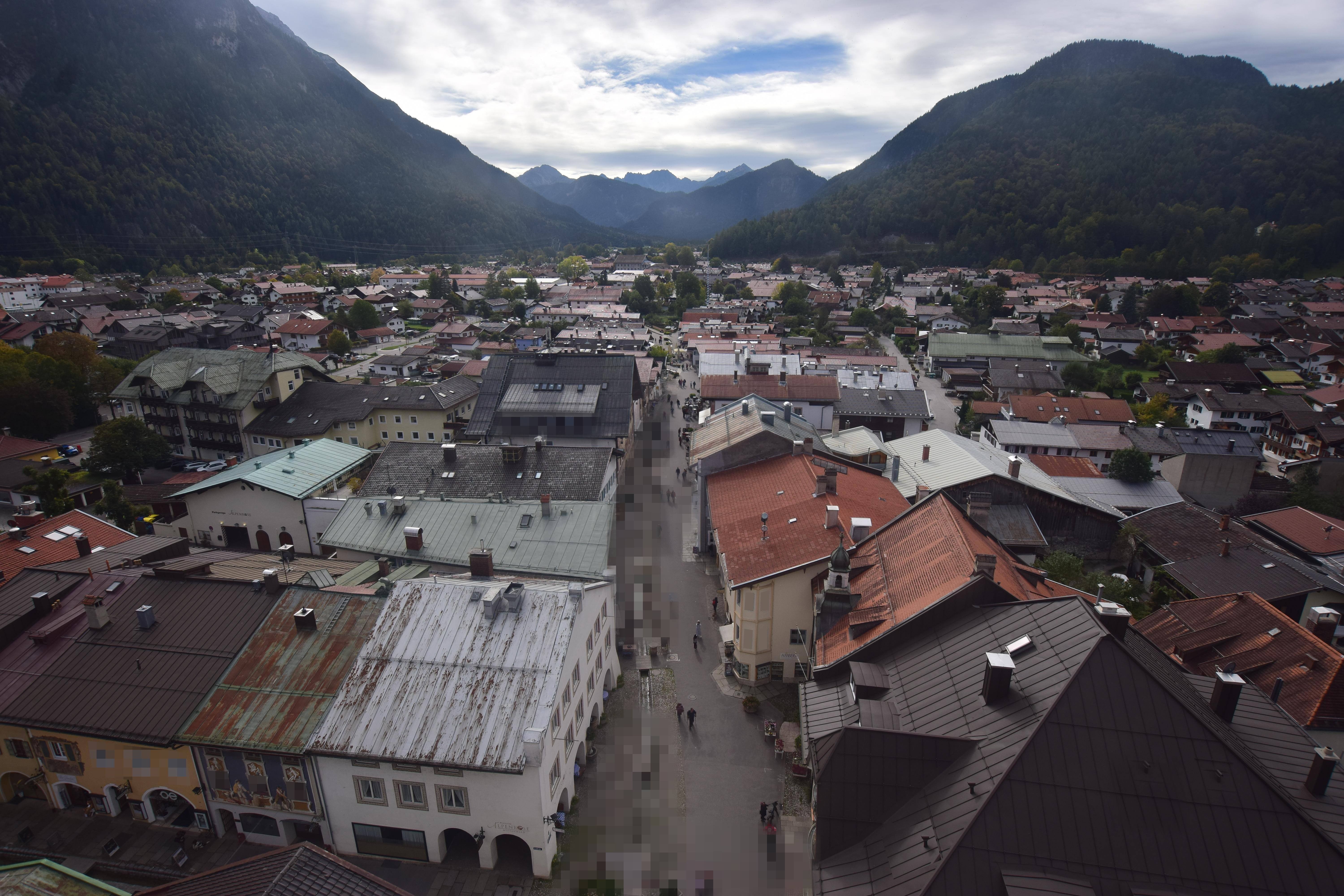 Archiv Foto Webcam Karwendel Mittenwald - Kirche