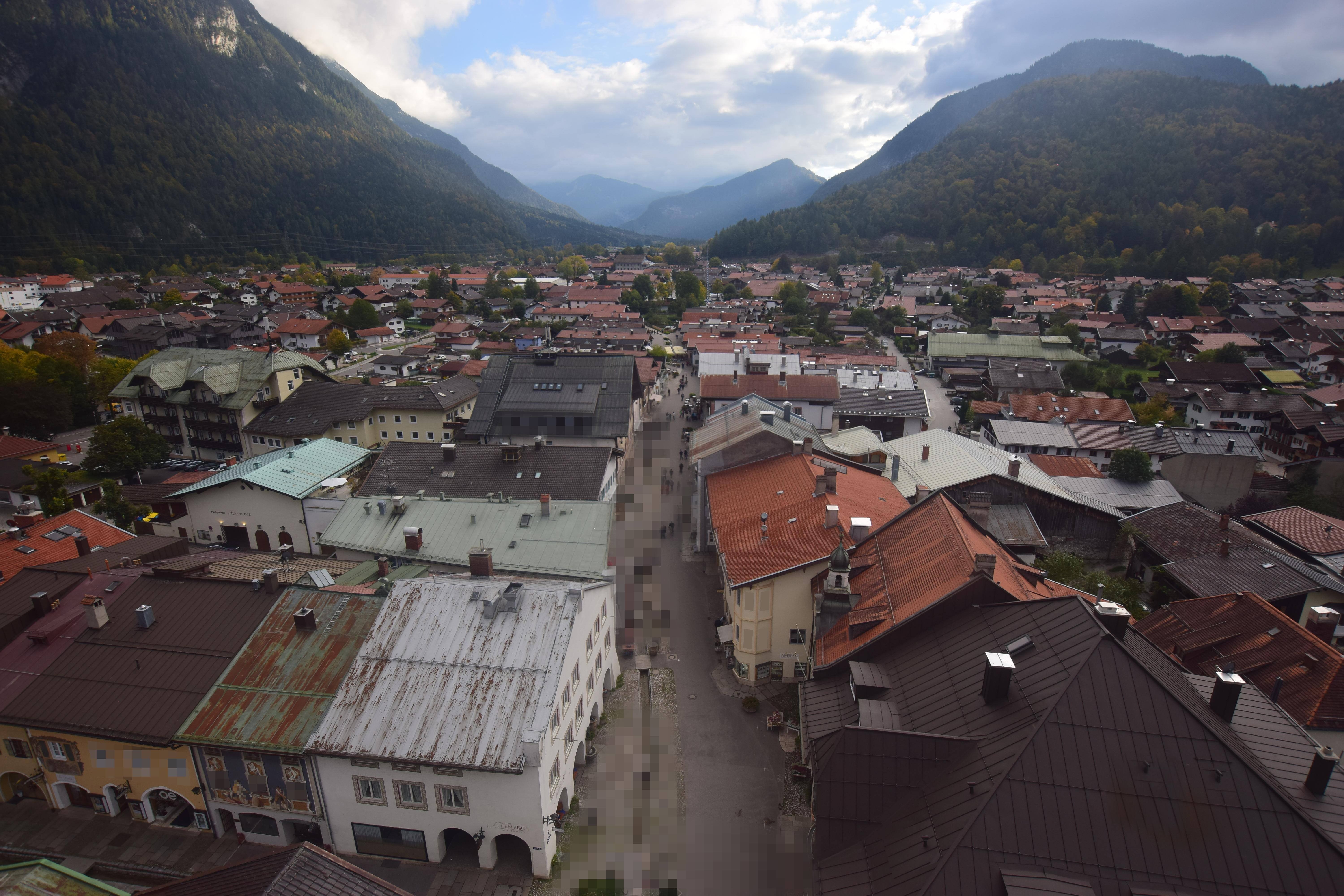 Archiv Foto Webcam Karwendel Mittenwald - Kirche
