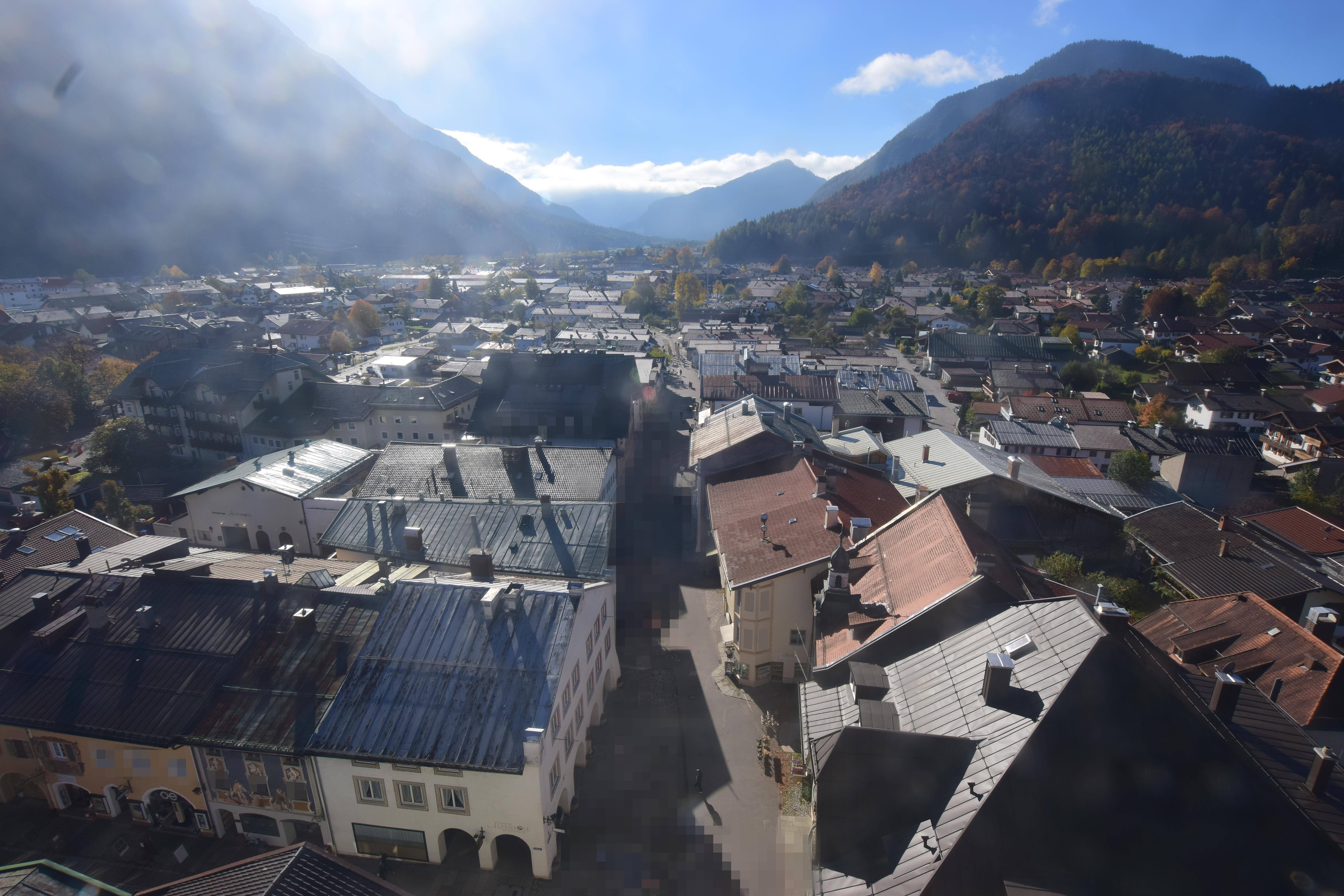 Archiv Foto Webcam Karwendel Mittenwald - Kirche