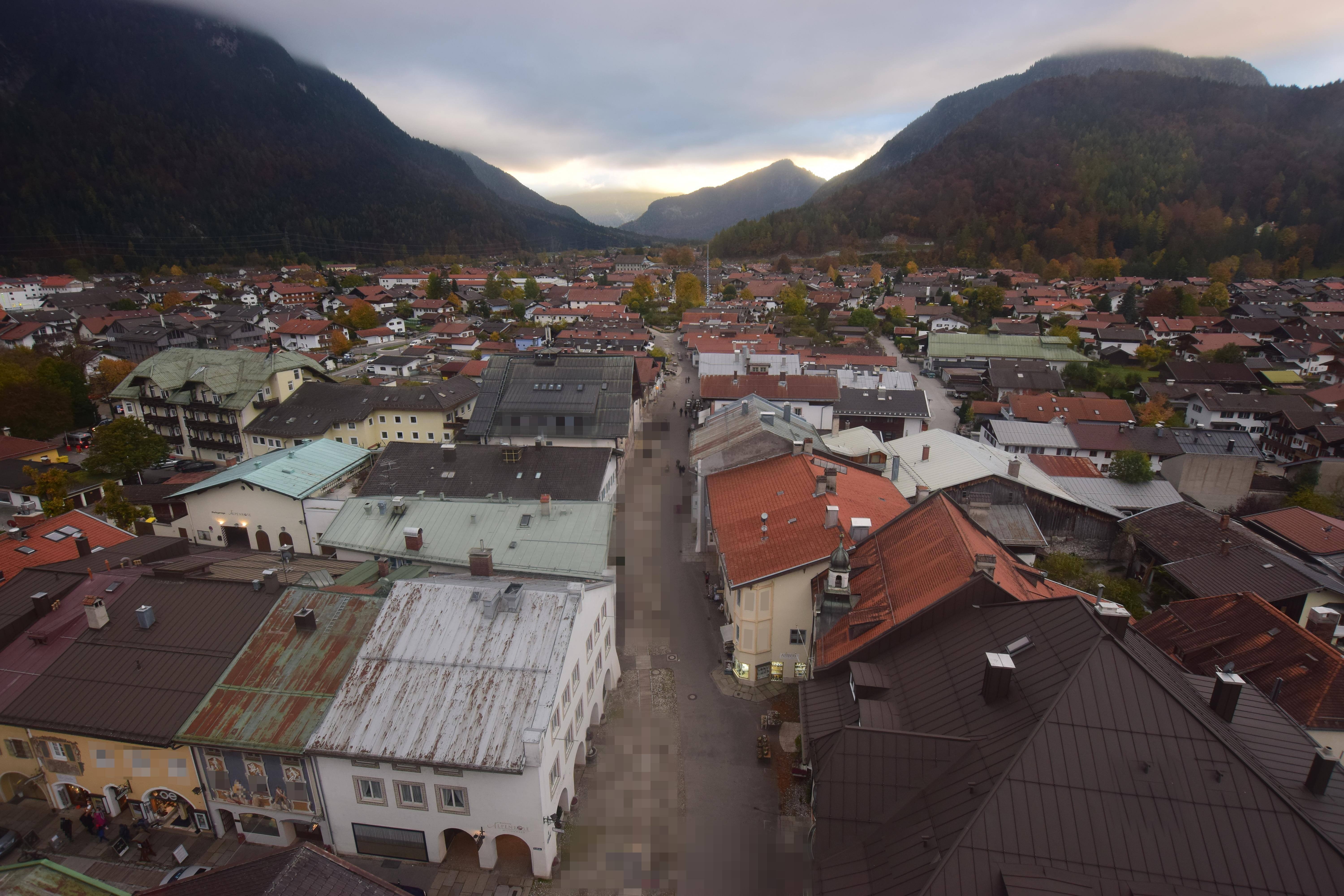 Archiv Foto Webcam Karwendel Mittenwald - Kirche
