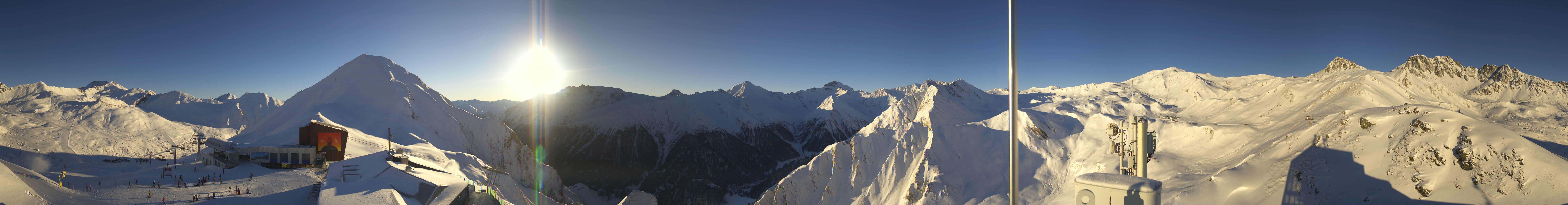 Archiv Foto Webcam Alp Trida Sattel in Samnaun