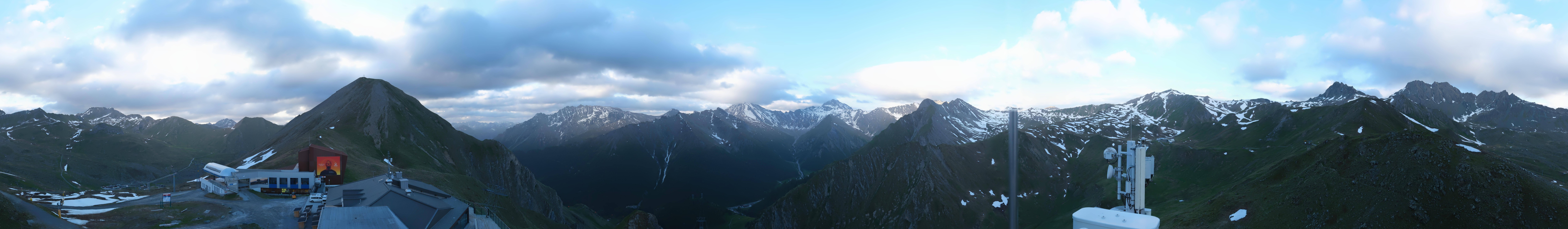 Archiv Foto Webcam Alp Trida Sattel in Samnaun