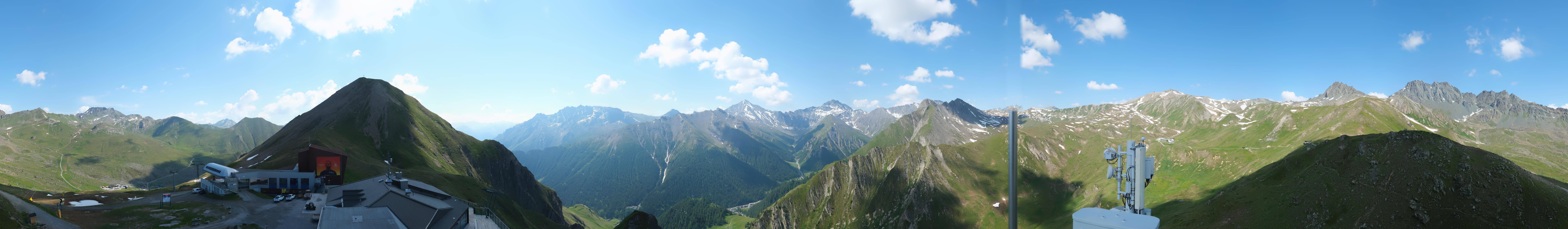 Archiv Foto Webcam Alp Trida Sattel in Samnaun