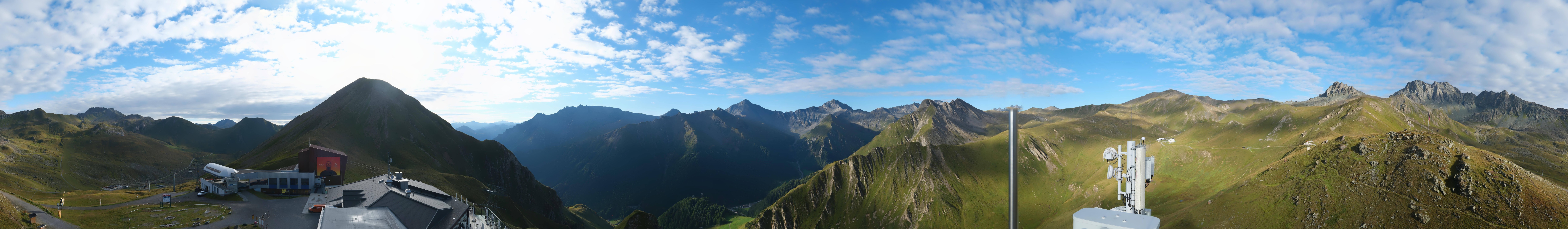 Archiv Foto Webcam Alp Trida Sattel in Samnaun