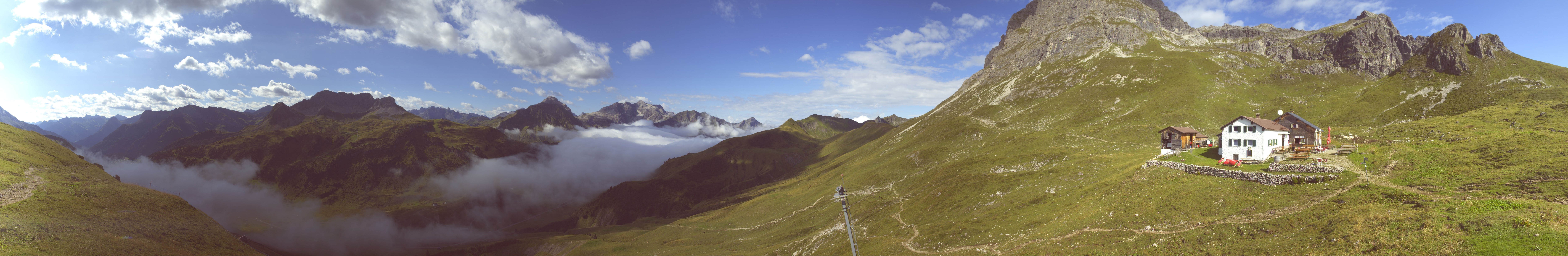Archived image Webcam Widdersteinhütte in Warth-Schröcken
