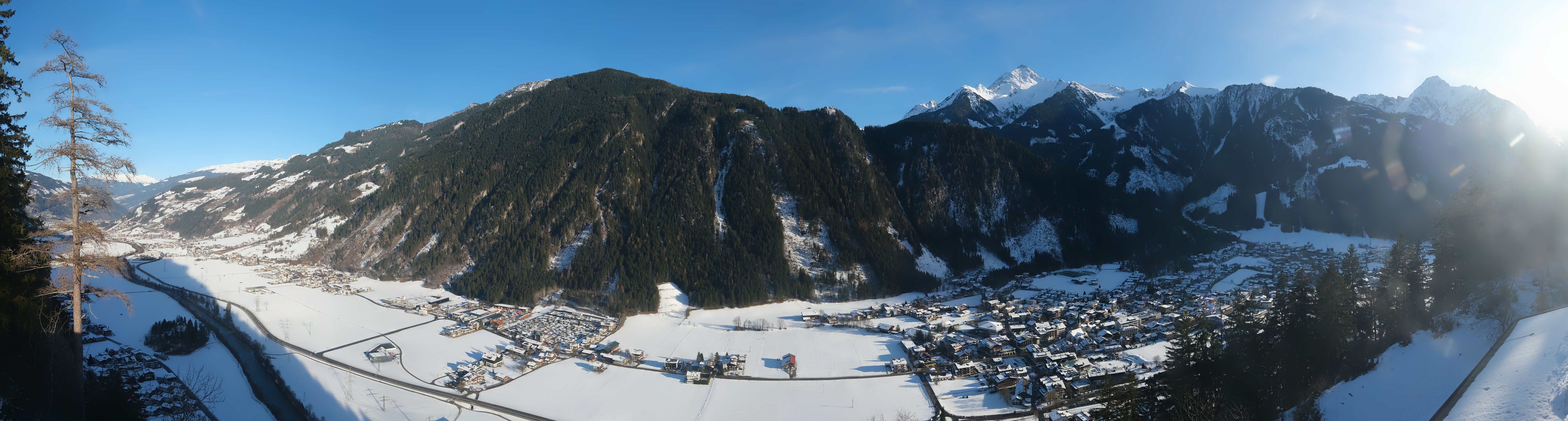 Archiv Foto Webcam Mayrhofen im Zillertal: Blick vom Gasthof Zimmereben
