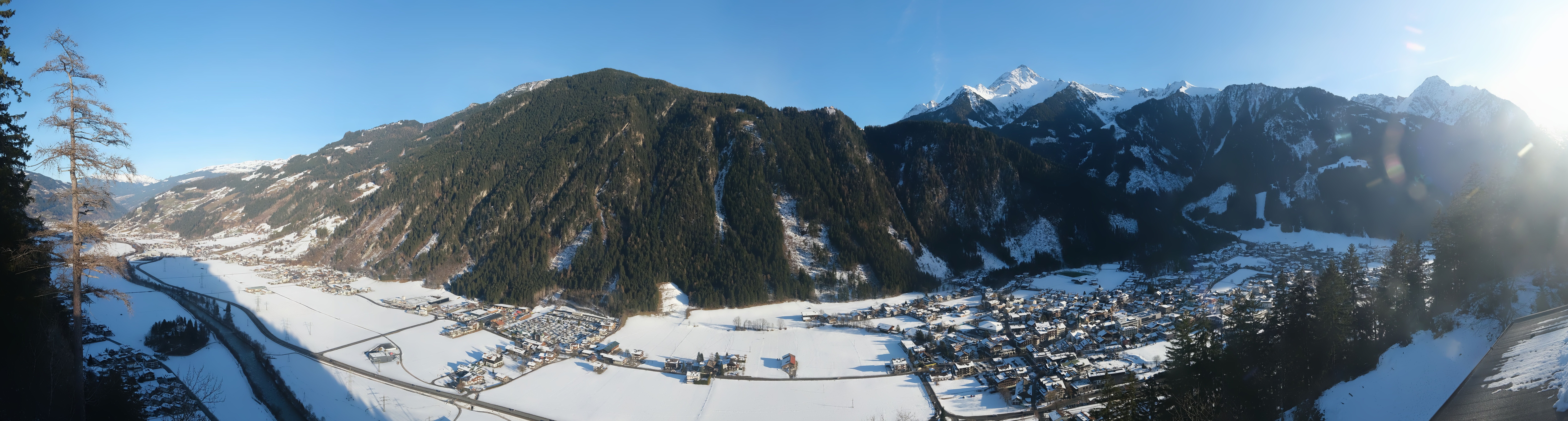 Archiv Foto Webcam Mayrhofen im Zillertal: Blick vom Gasthof Zimmereben