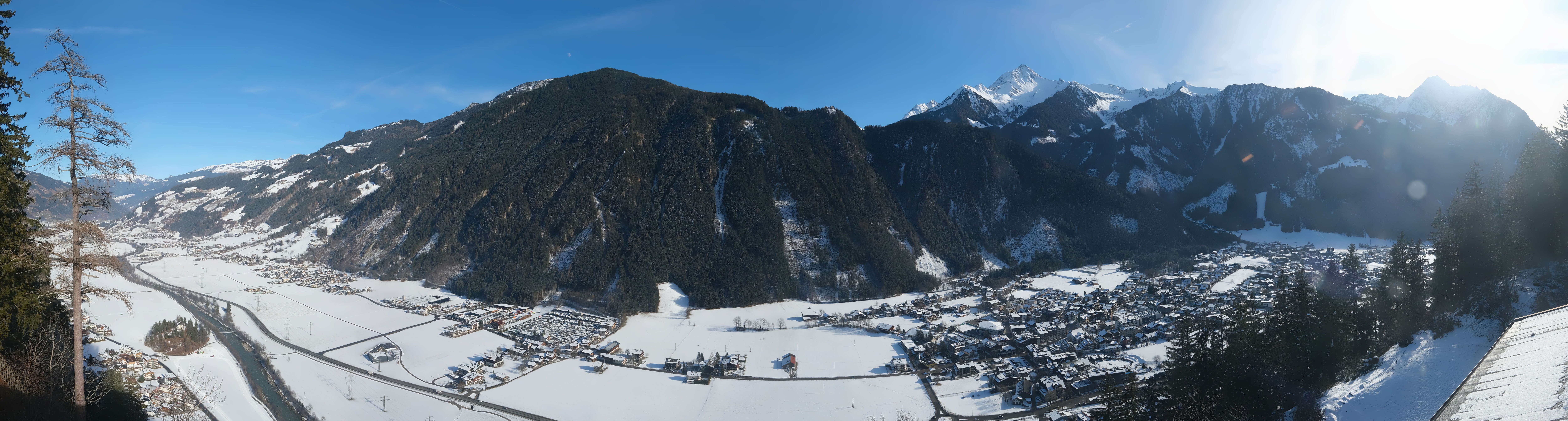 Archiv Foto Webcam Mayrhofen im Zillertal: Blick vom Gasthof Zimmereben