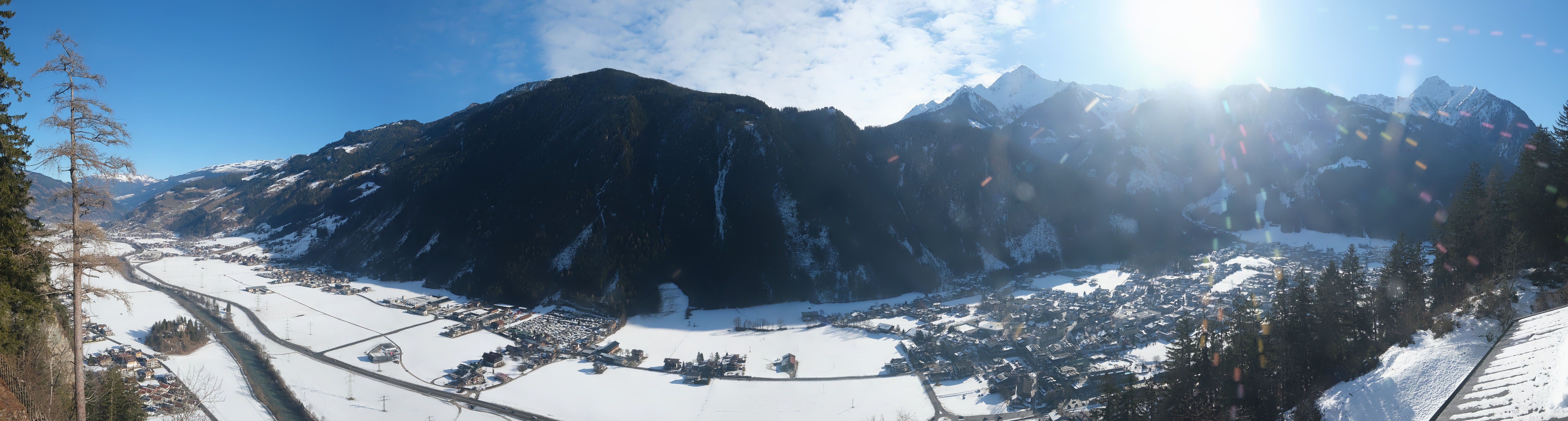 Archiv Foto Webcam Mayrhofen im Zillertal: Blick vom Gasthof Zimmereben