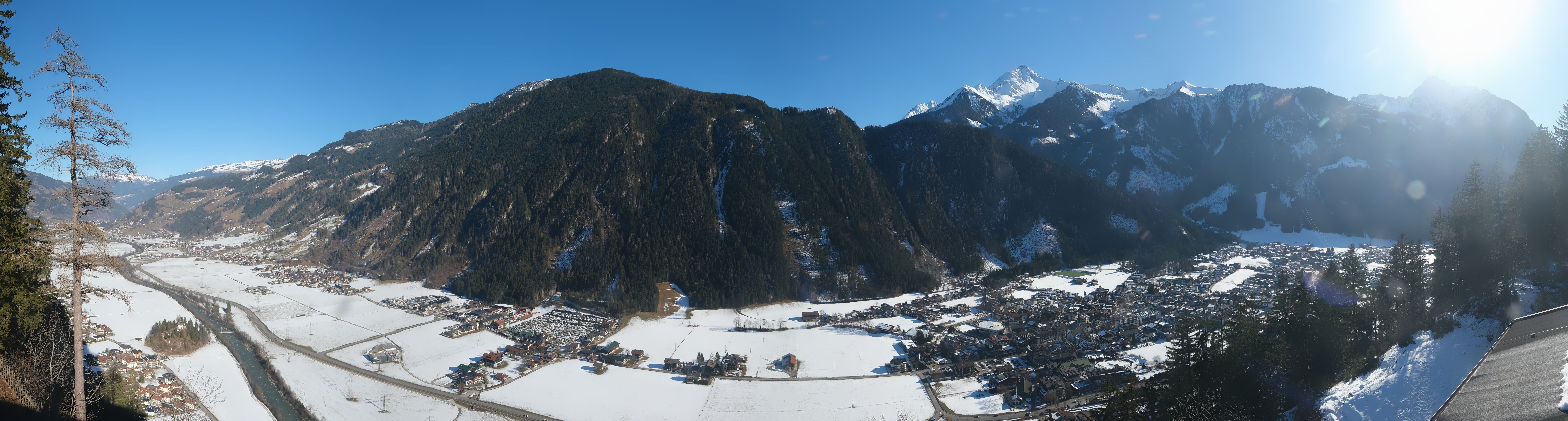 Archiv Foto Webcam Mayrhofen im Zillertal: Blick vom Gasthof Zimmereben