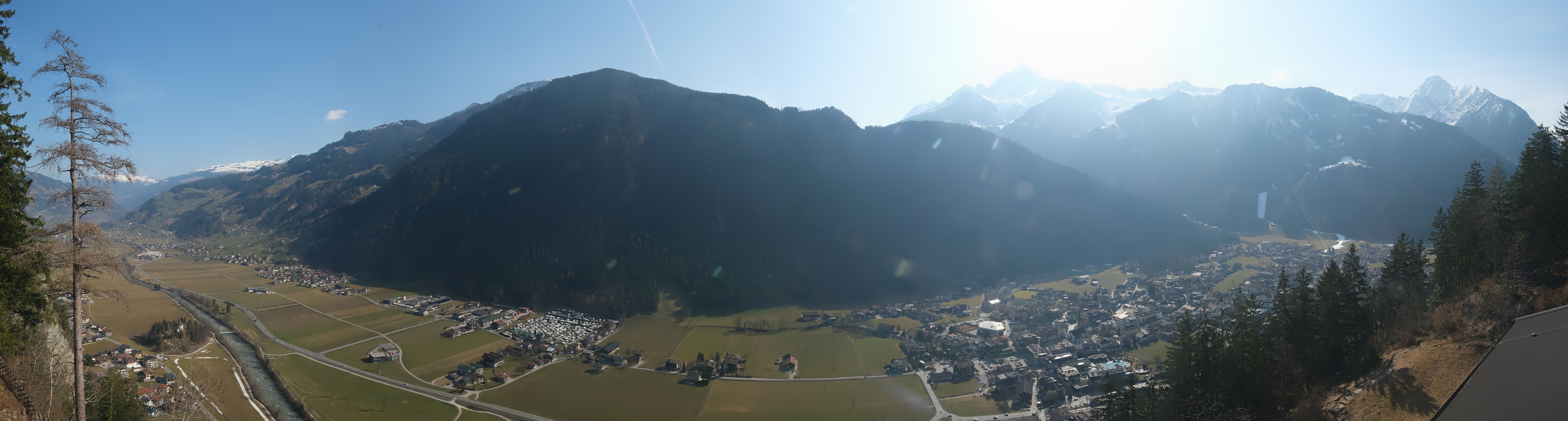 Archiv Foto Webcam Mayrhofen im Zillertal: Blick vom Gasthof Zimmereben