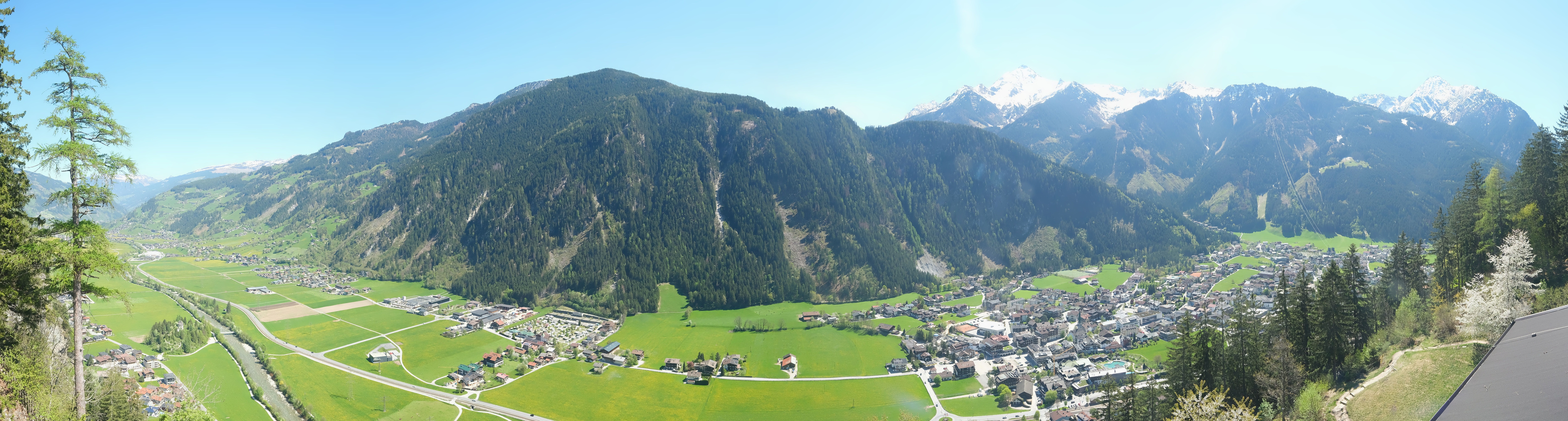 Archiv Foto Webcam Mayrhofen im Zillertal: Blick vom Gasthof Zimmereben