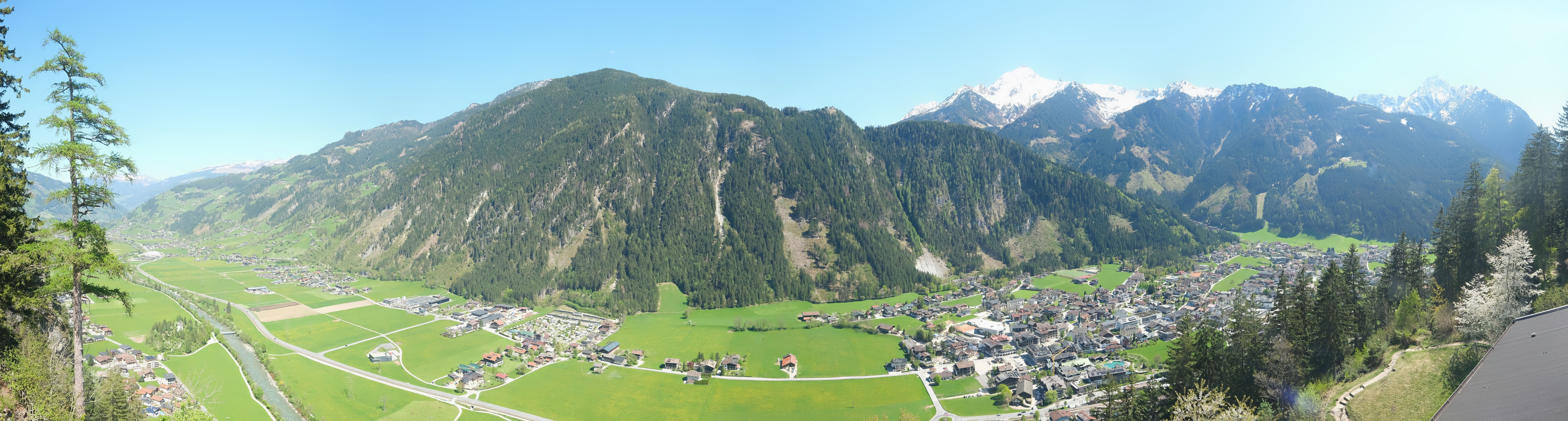 Archiv Foto Webcam Mayrhofen im Zillertal: Blick vom Gasthof Zimmereben