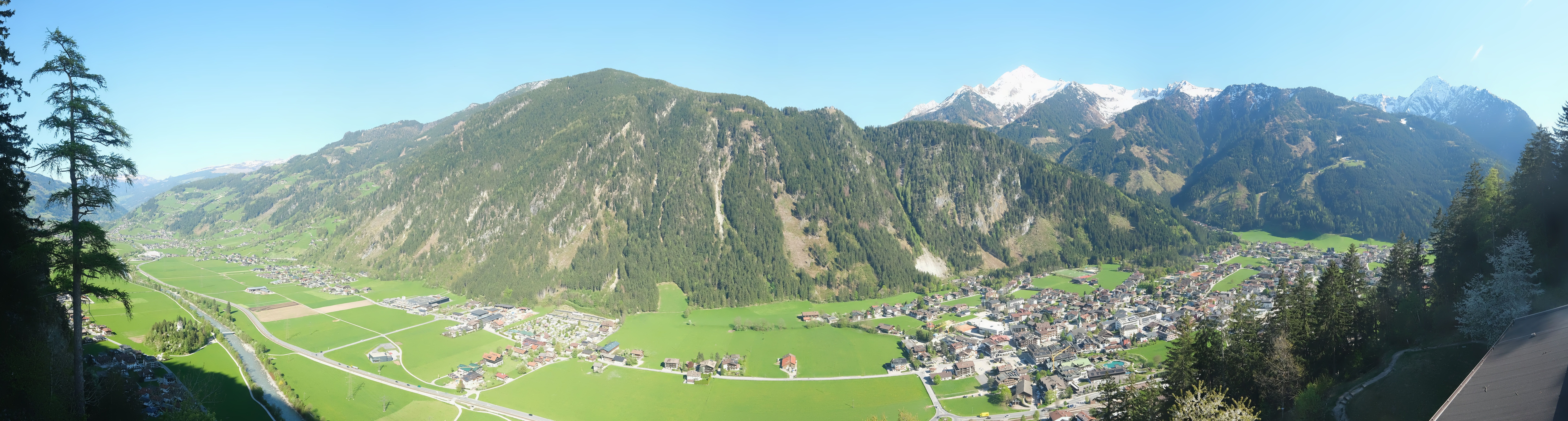 Archiv Foto Webcam Mayrhofen im Zillertal: Blick vom Gasthof Zimmereben