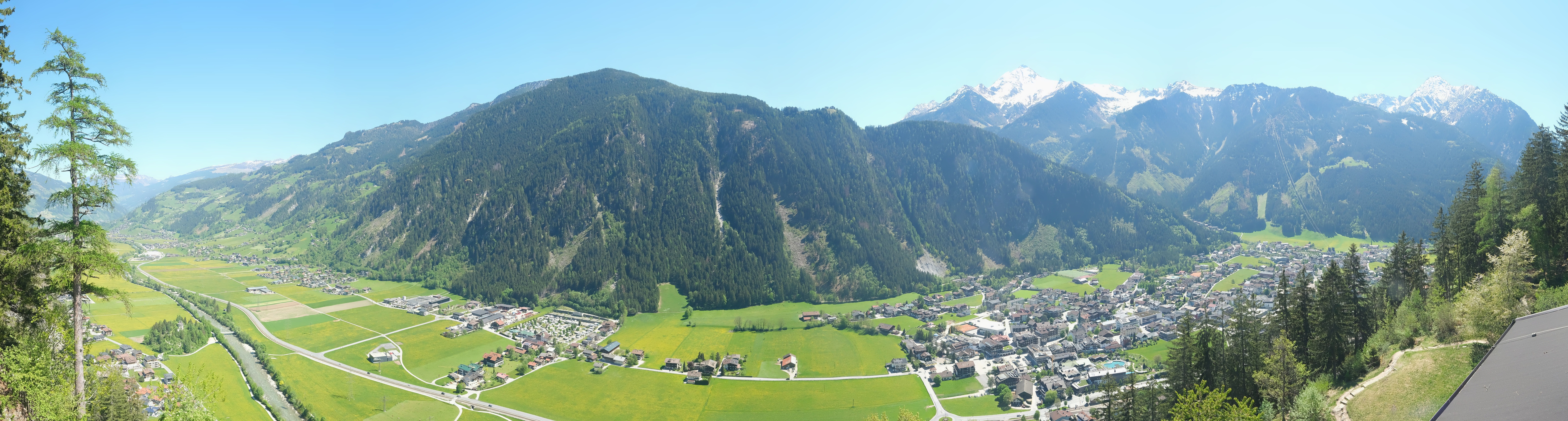 Archiv Foto Webcam Mayrhofen im Zillertal: Blick vom Gasthof Zimmereben