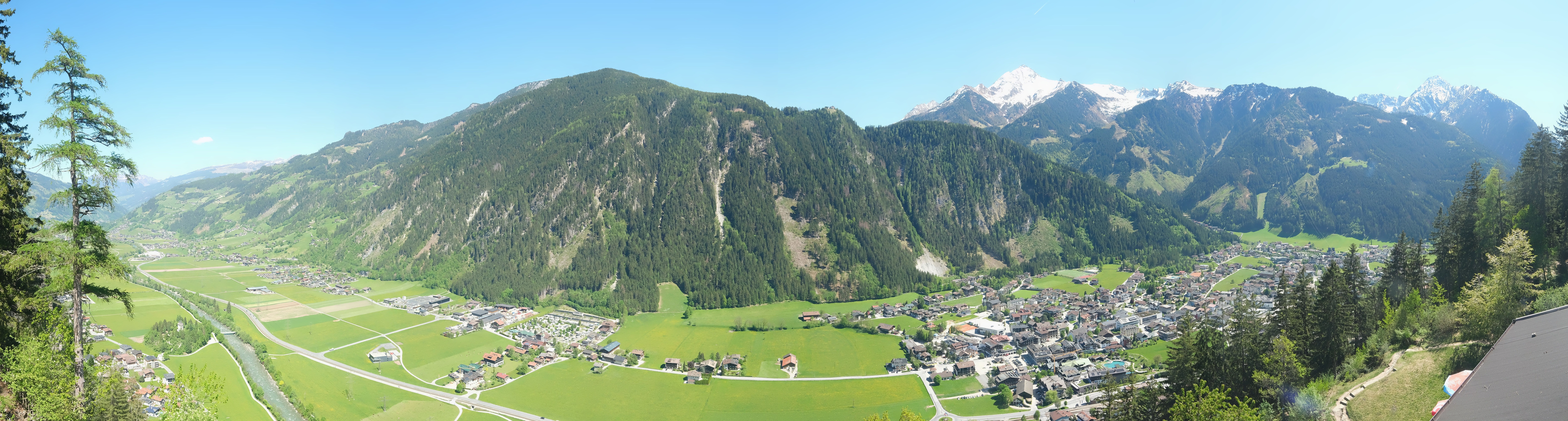 Archiv Foto Webcam Mayrhofen im Zillertal: Blick vom Gasthof Zimmereben