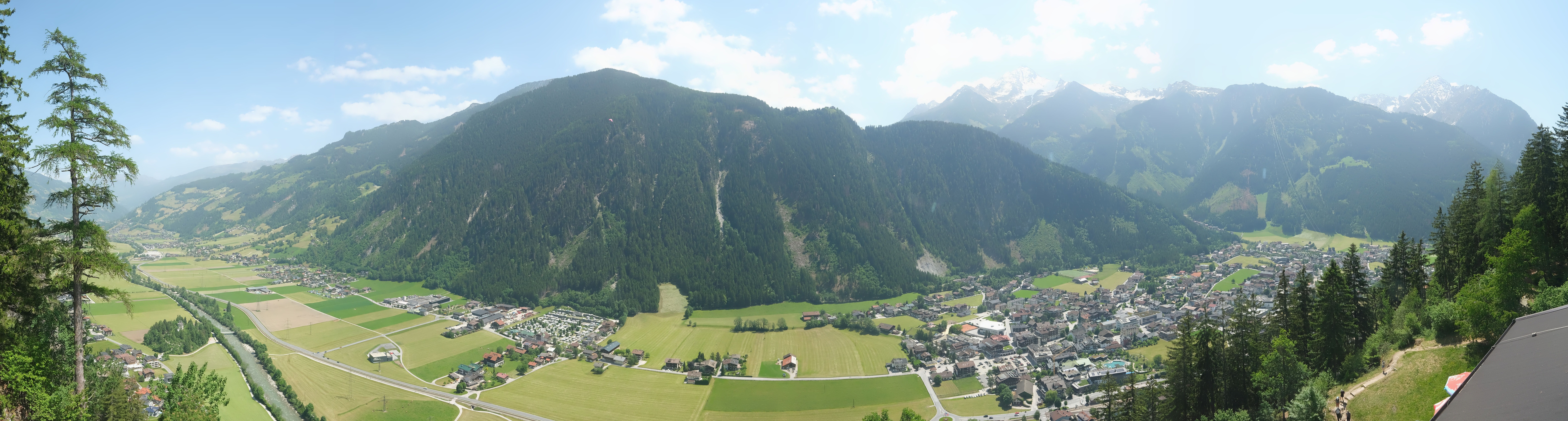 Archiv Foto Webcam Mayrhofen im Zillertal: Blick vom Gasthof Zimmereben