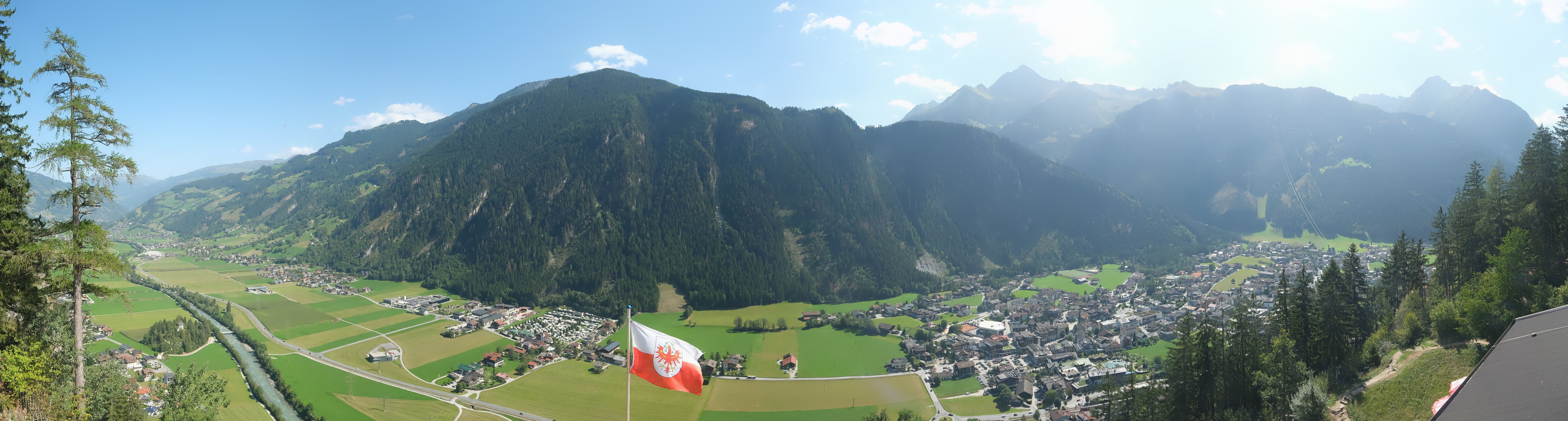 Archiv Foto Webcam Mayrhofen im Zillertal: Blick vom Gasthof Zimmereben