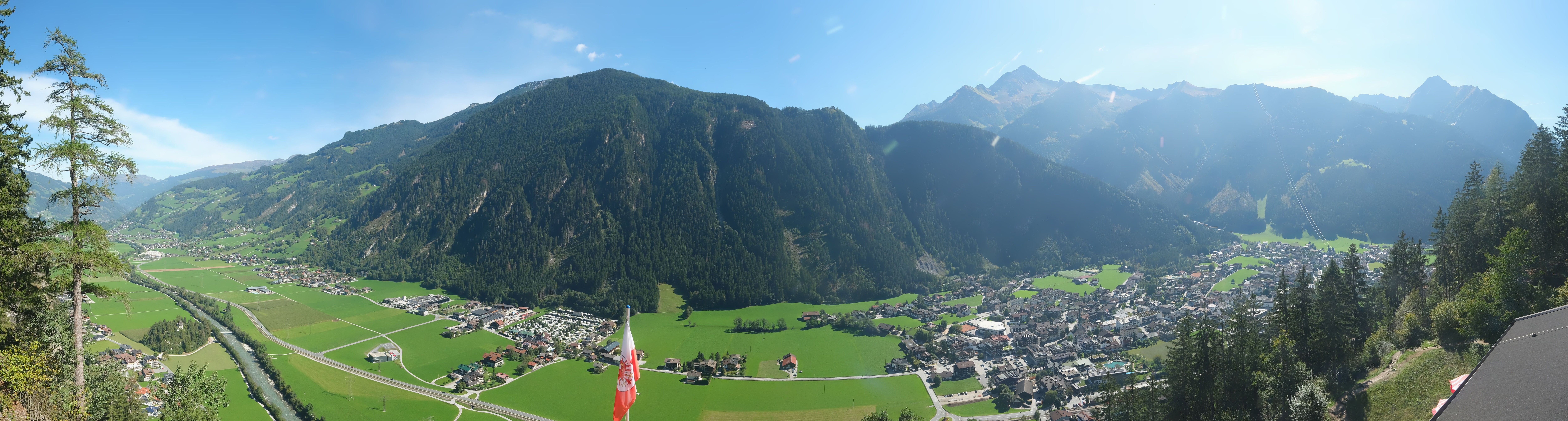 Archiv Foto Webcam Mayrhofen im Zillertal: Blick vom Gasthof Zimmereben