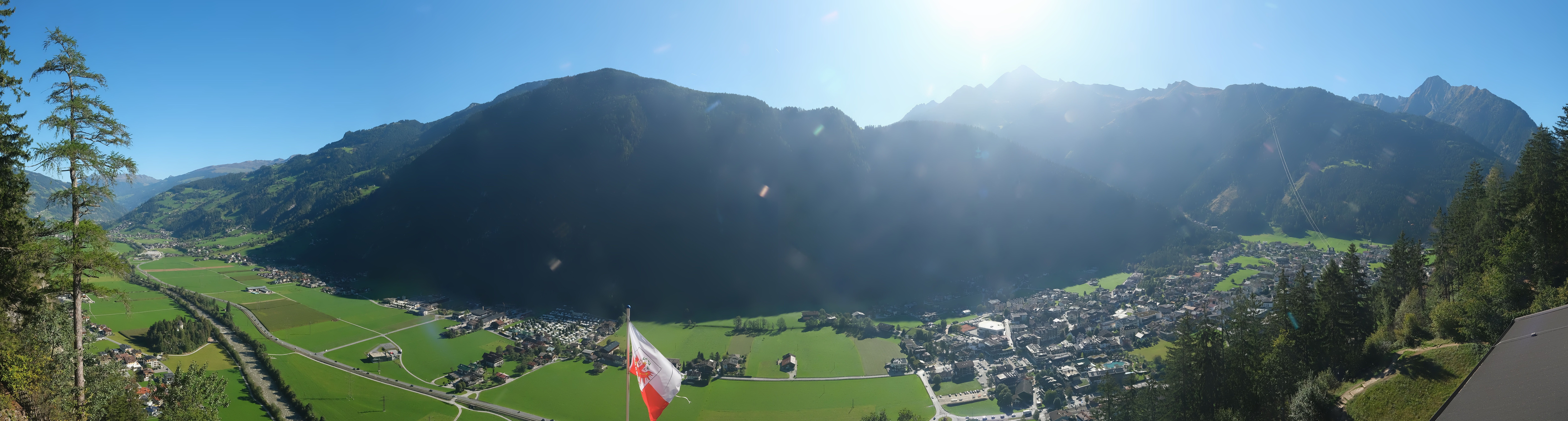 Archiv Foto Webcam Mayrhofen im Zillertal: Blick vom Gasthof Zimmereben